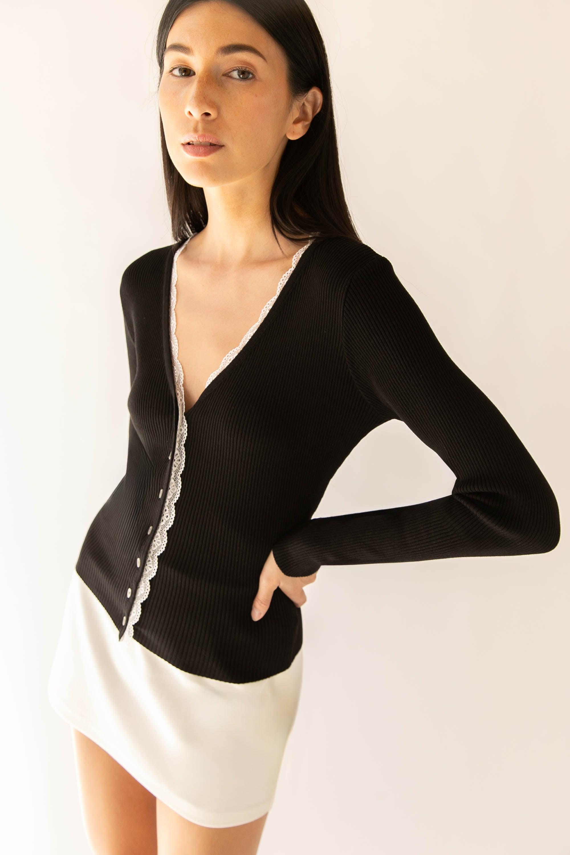 LACE CARDIGAN AND TANK SET by OAK + FORT