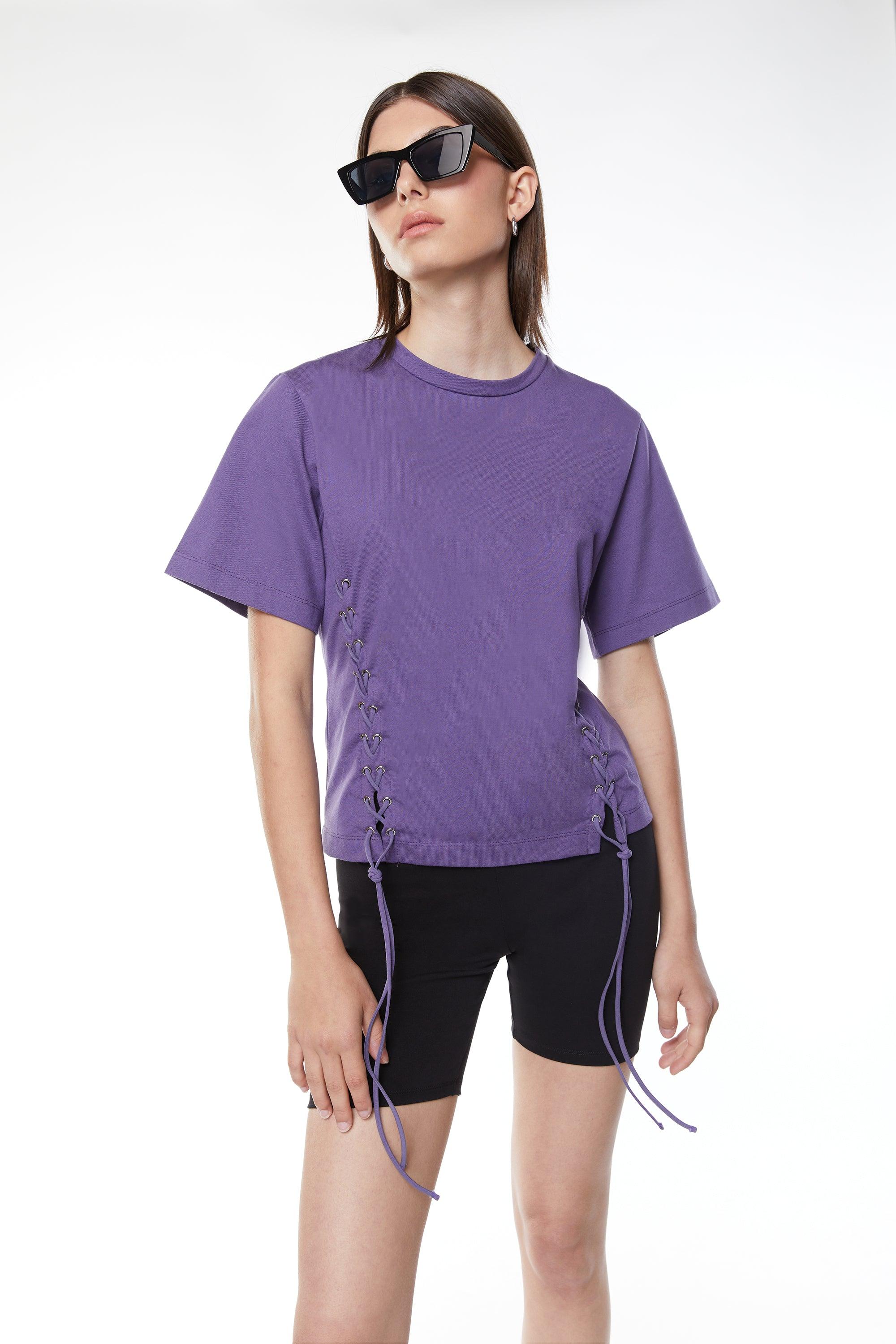 LACE UP T-SHIRT by OAK + FORT
