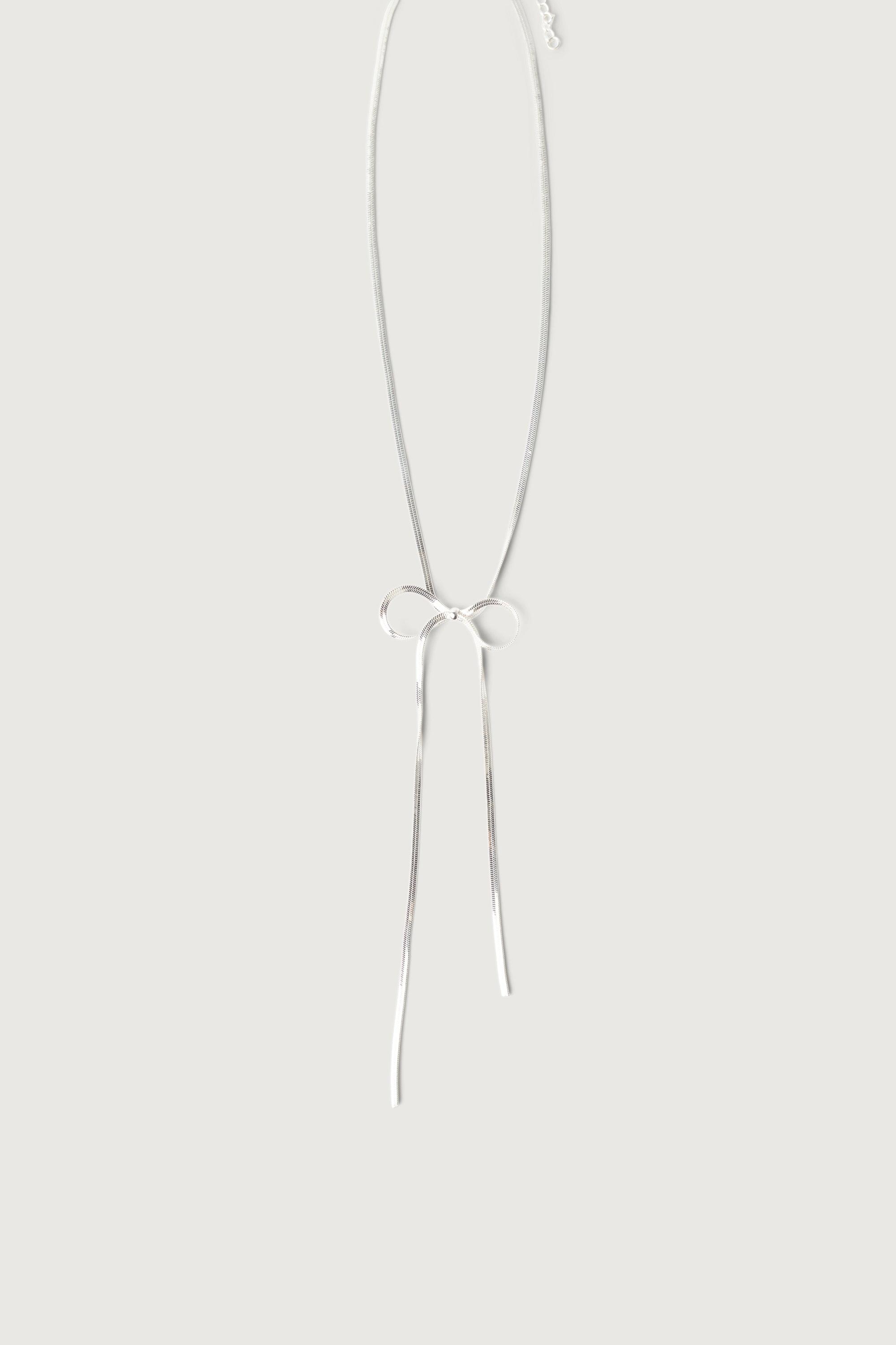 LARGE BOW NECKLACE by OAK + FORT