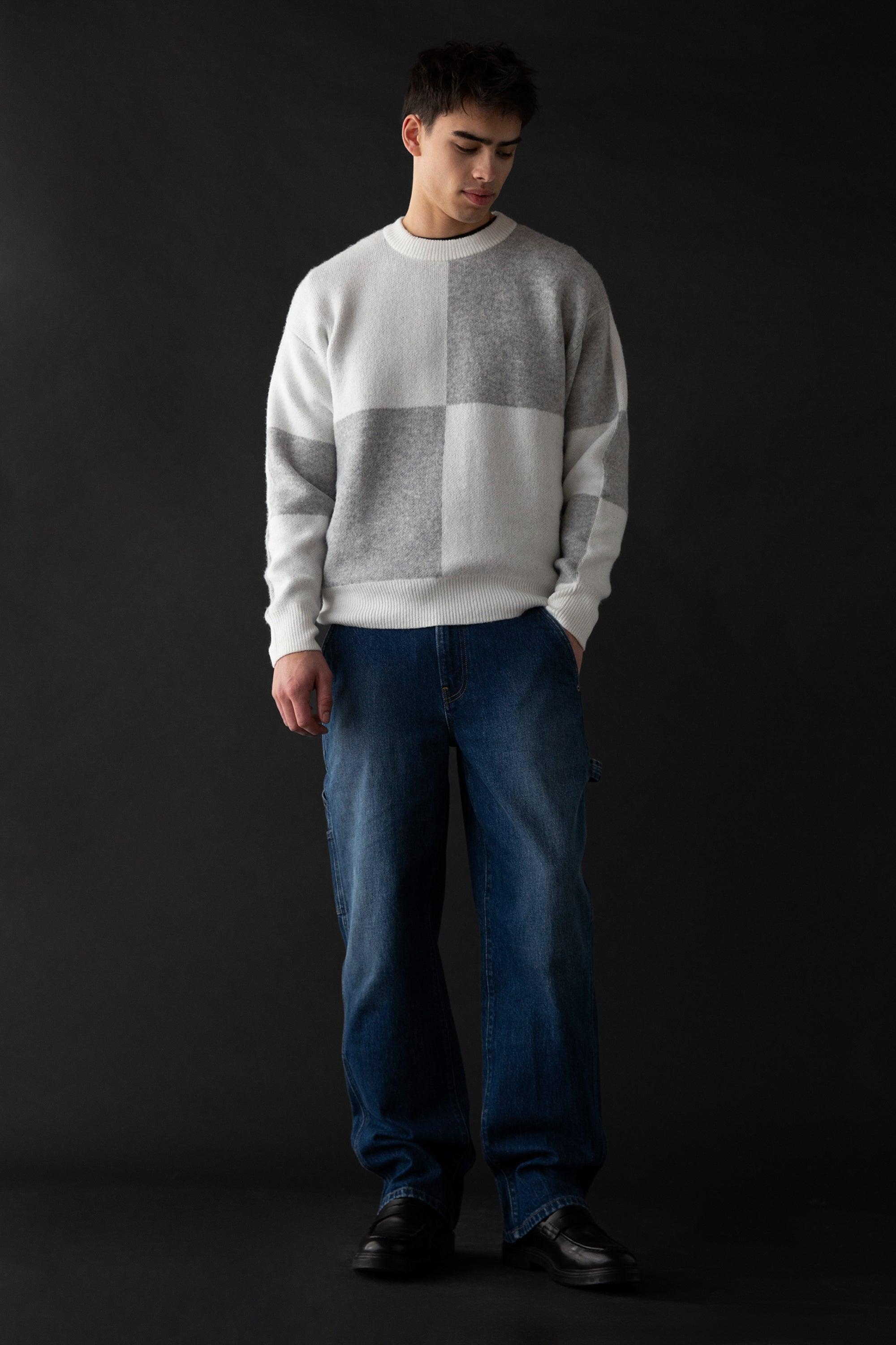 LARGE CHECKERED SWEATER by OAK + FORT