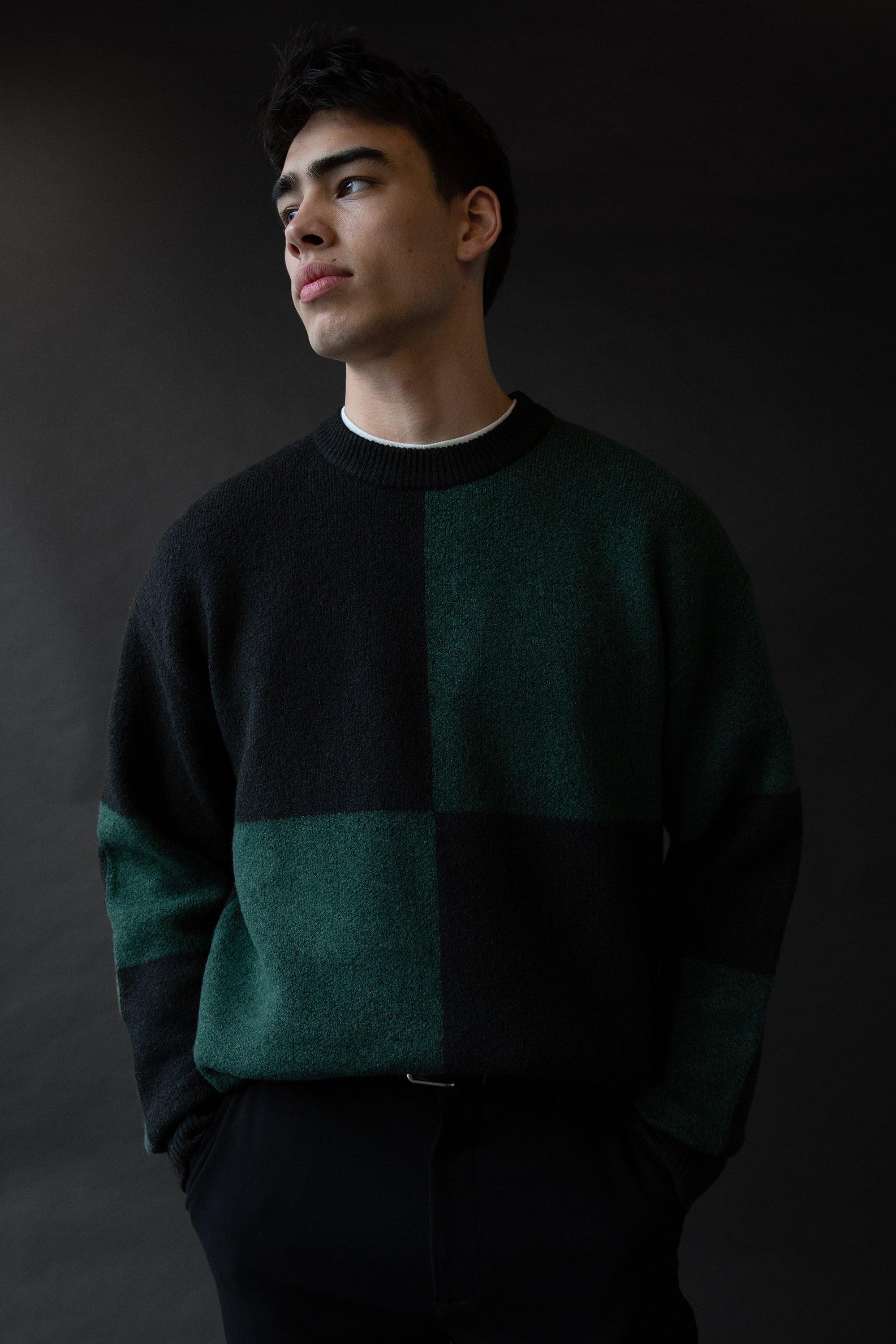 LARGE CHECKERED SWEATER by OAK + FORT