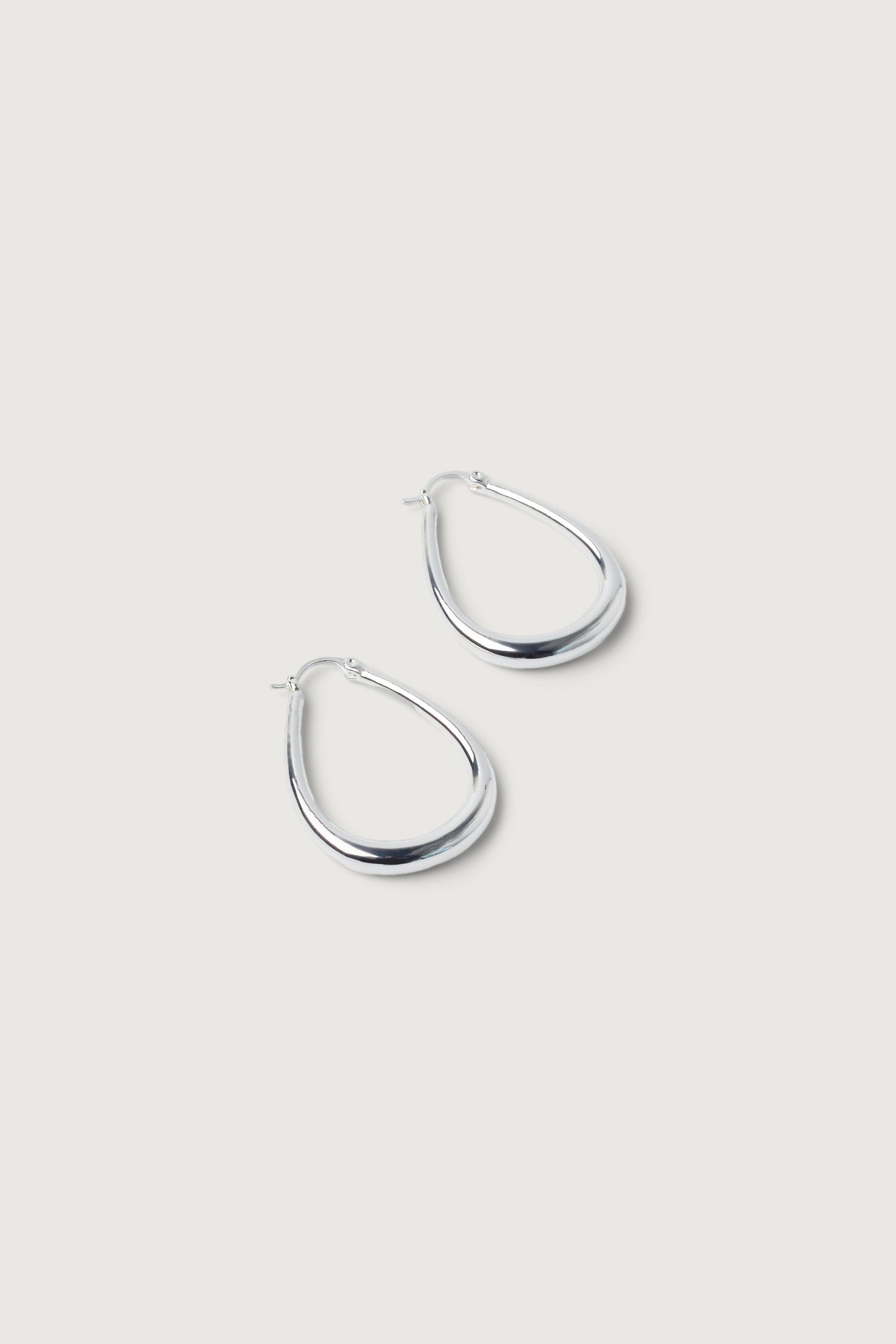 LARGE TEAR DROP HOOPS by OAK + FORT