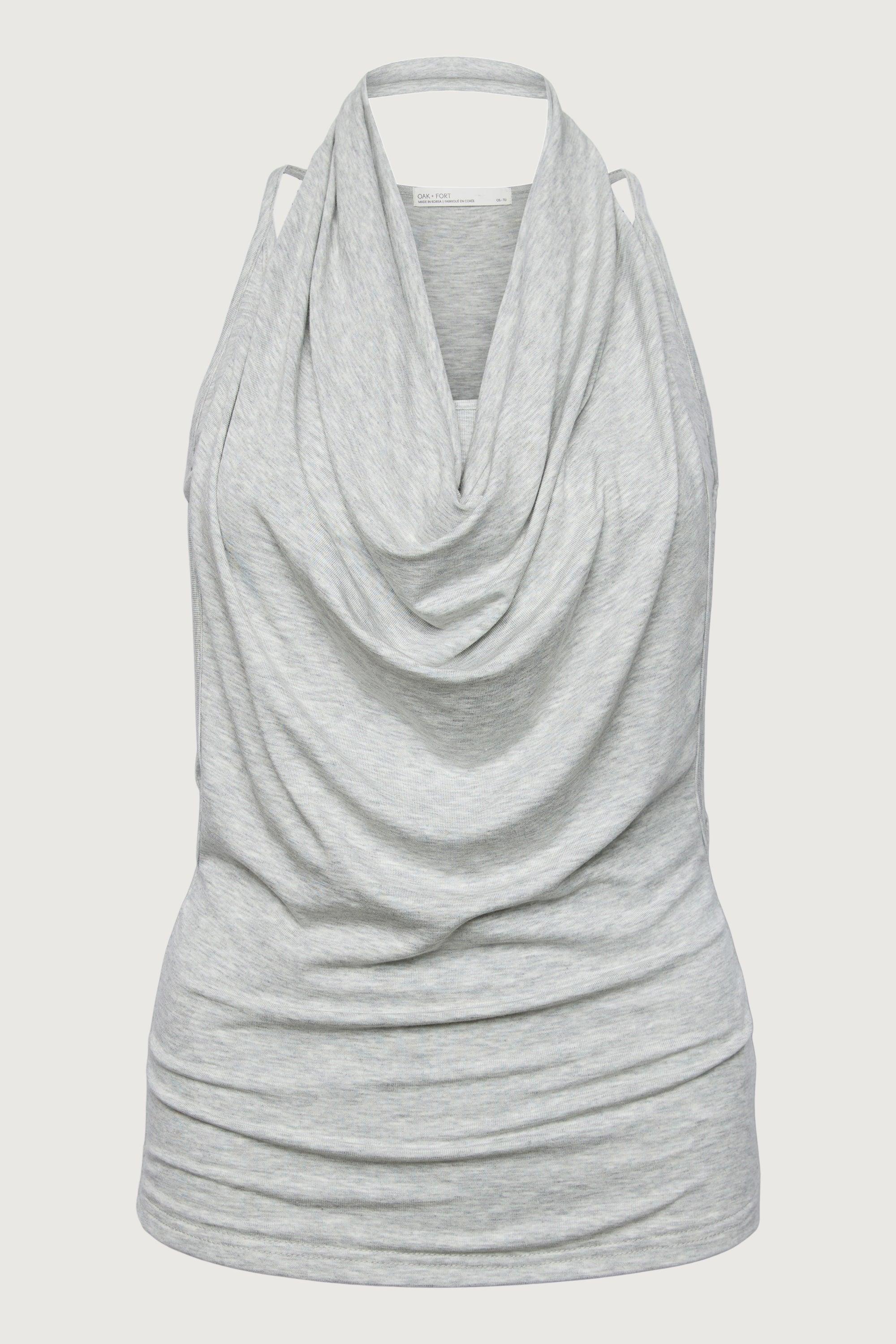 LAYERED COWL NECK TOP by OAK + FORT