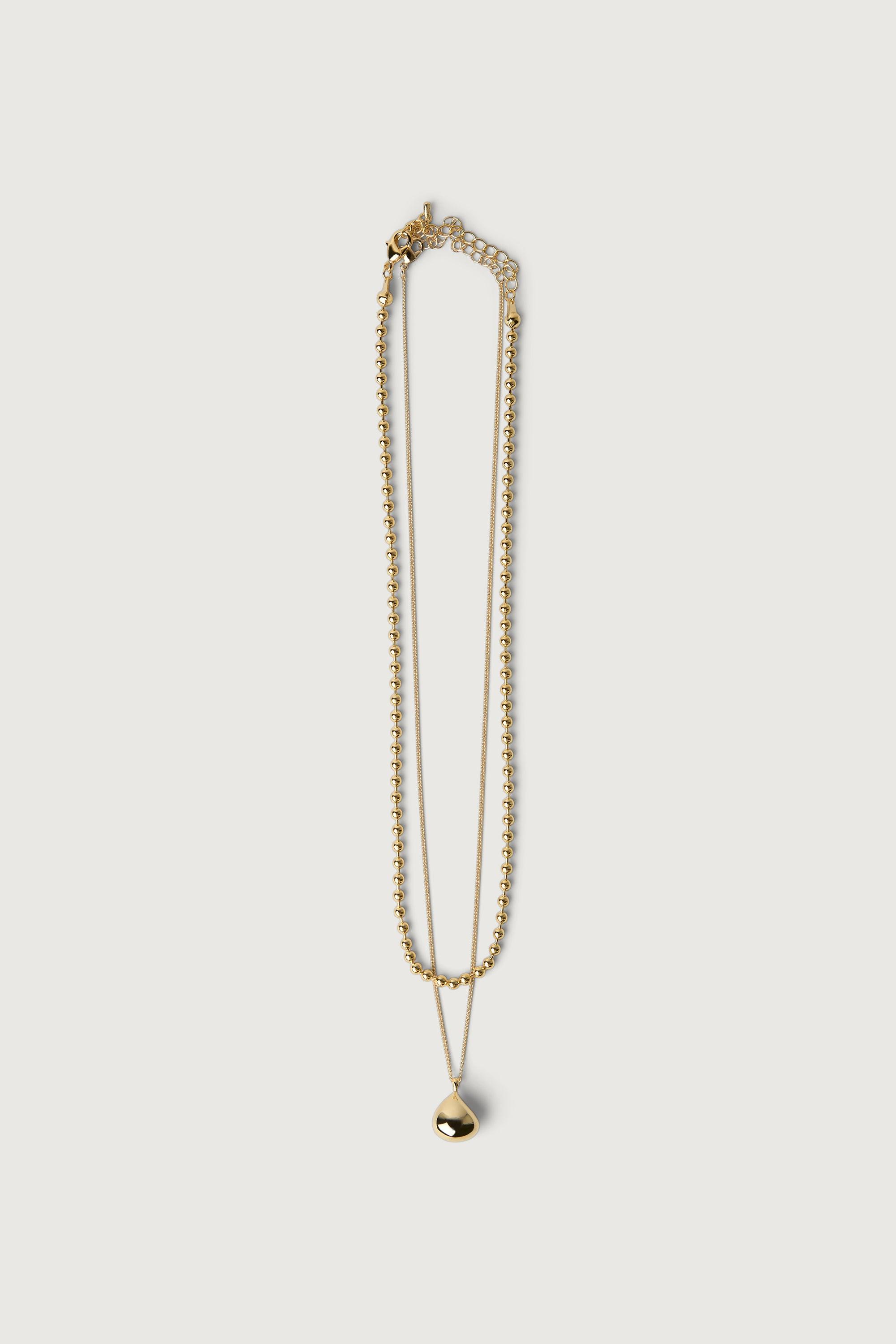 LAYERED HEART PENDANT NECKLACE by OAK + FORT