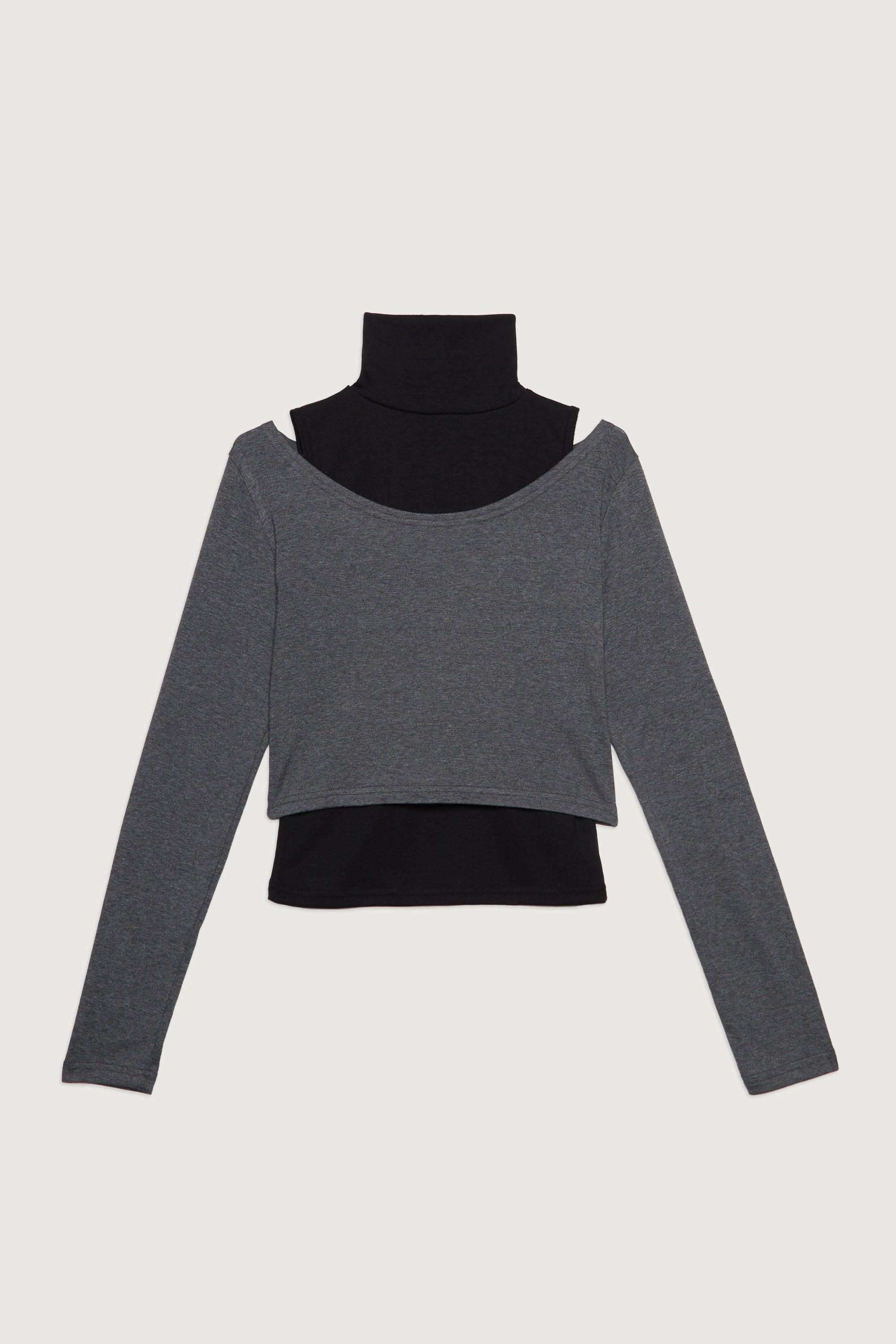 LAYERED TEE AND LONG SLEEVE TOP by OAK + FORT