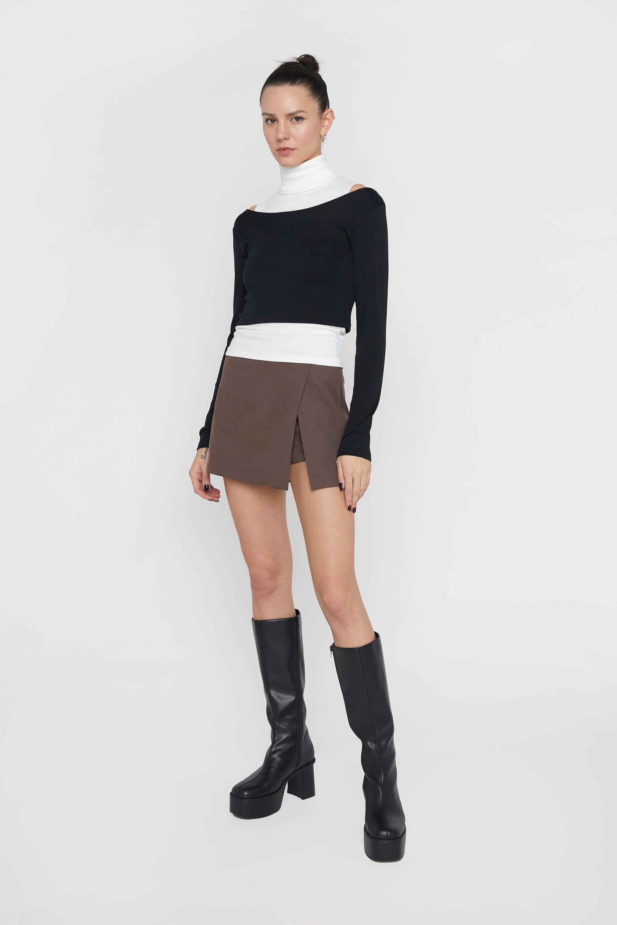 LAYERED TEE AND LONG SLEEVE TOP by OAK + FORT