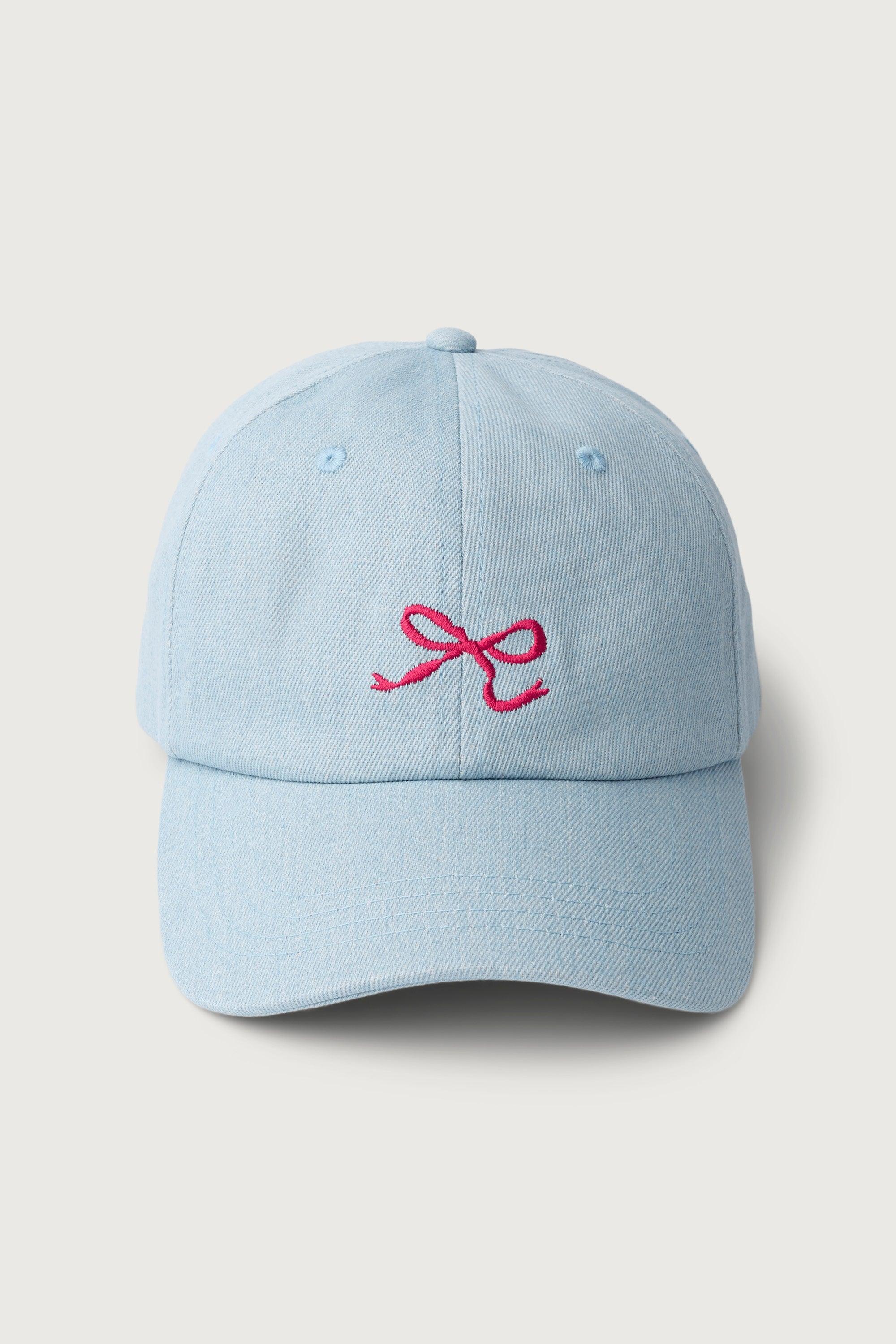 LIGHT WASH DENIM BOW CAP by OAK + FORT