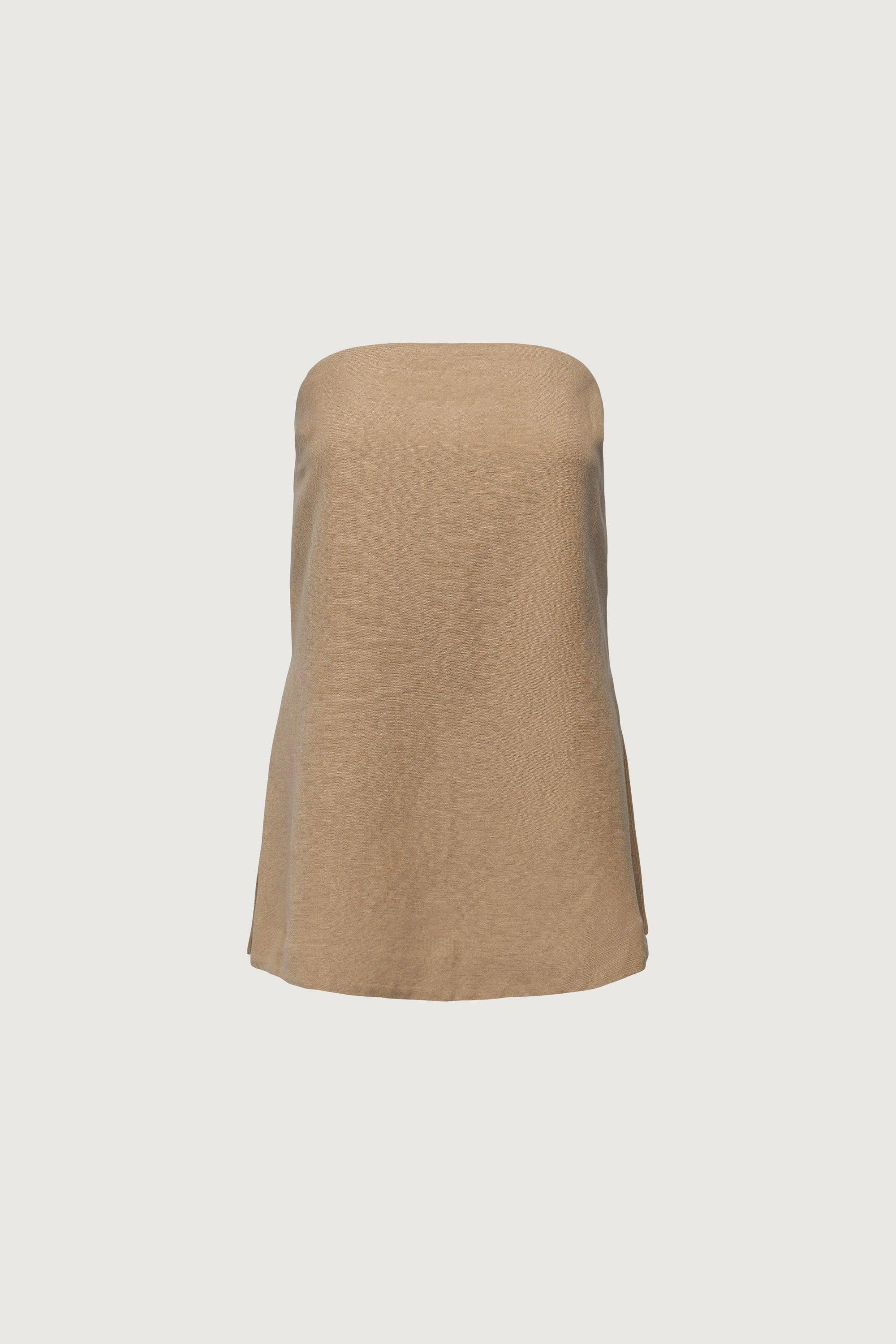 LINEN BLEND TUBE TOP by OAK + FORT