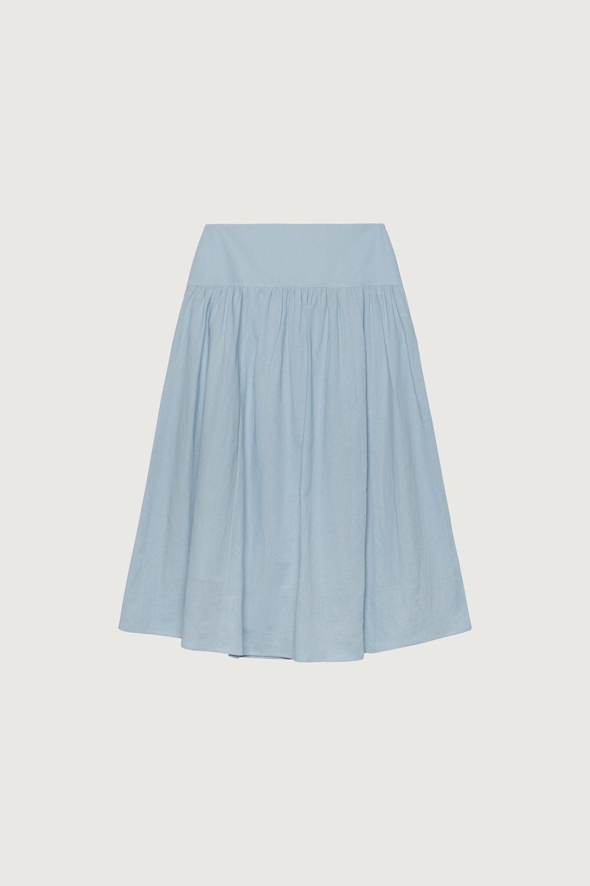 LINEN MIDI SKIRT by OAK + FORT