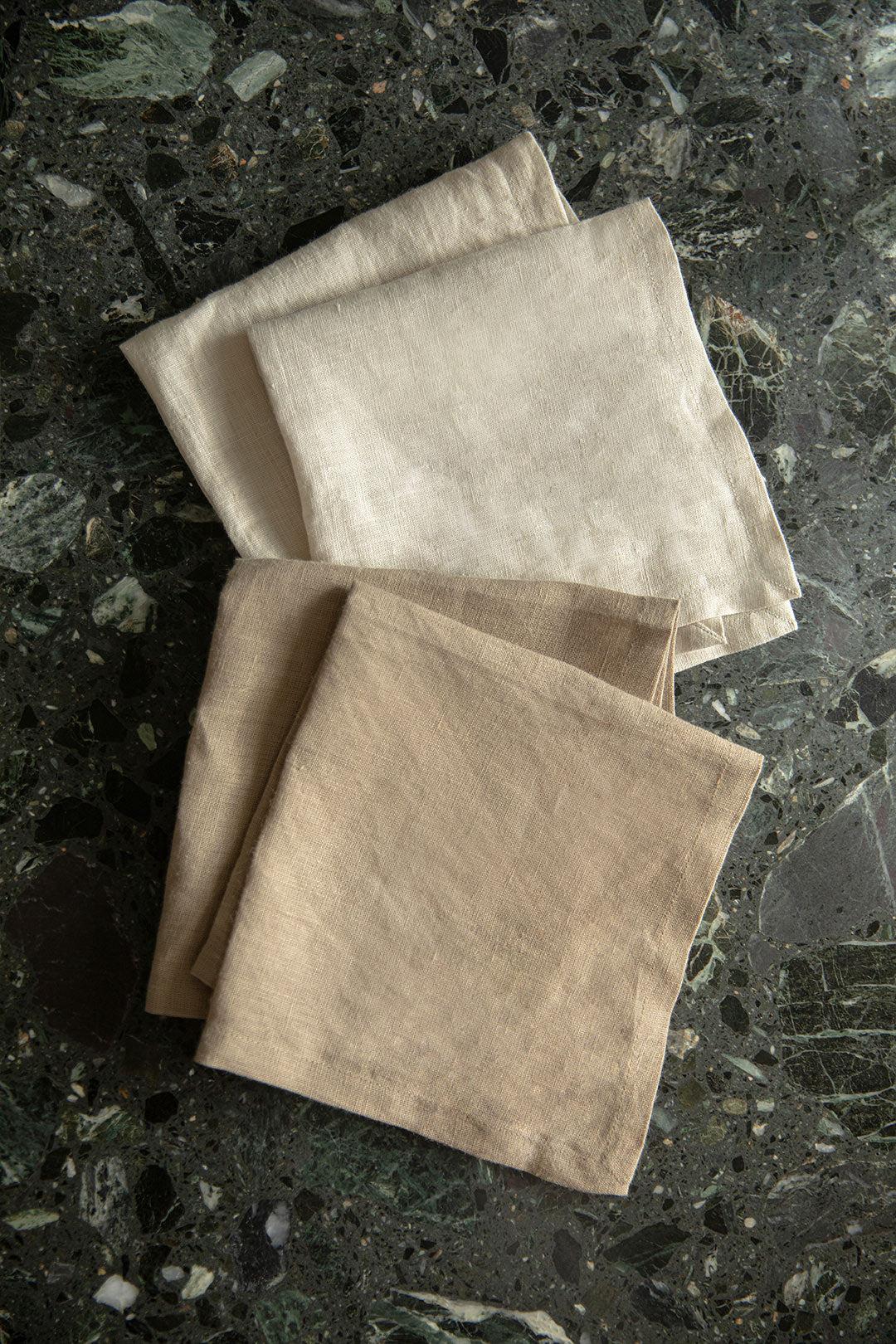 LINEN NAPKINS SET OF 2 by OAK + FORT