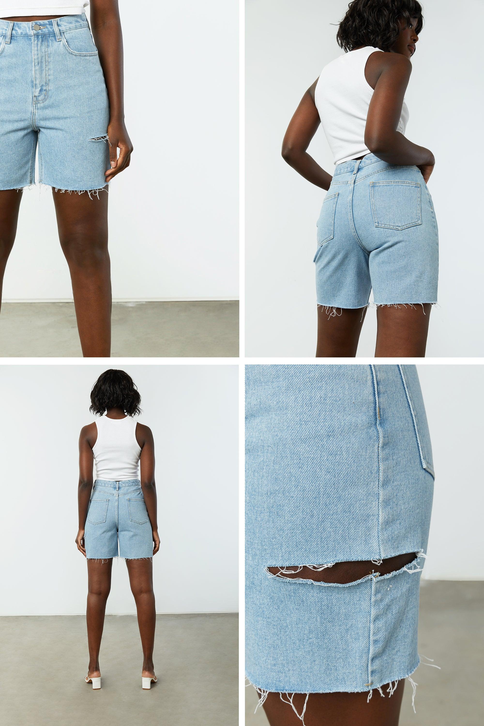 LONG DENIM SHORTS by OAK + FORT