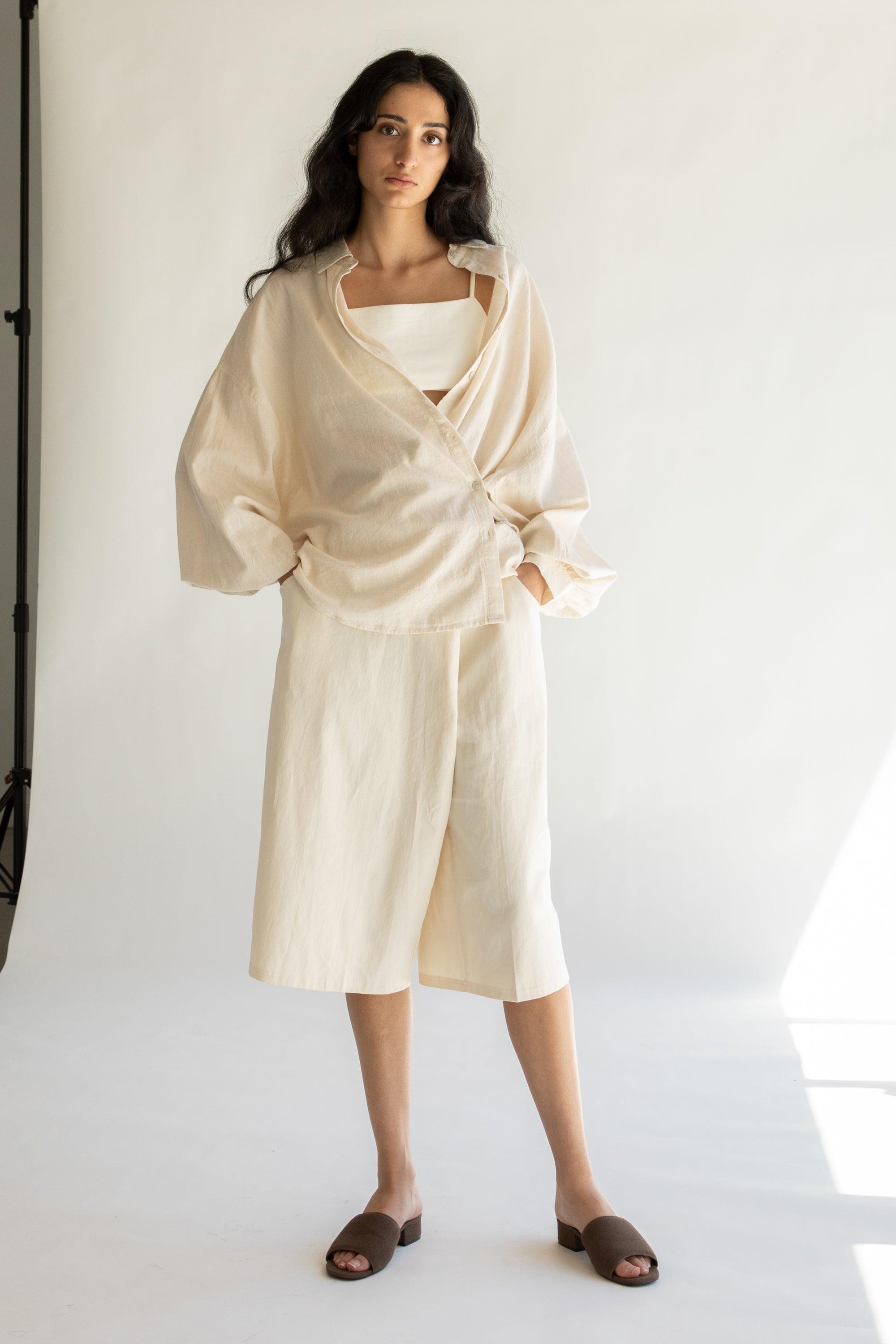 LOOSE BUTTON UP SHIRT by OAK + FORT