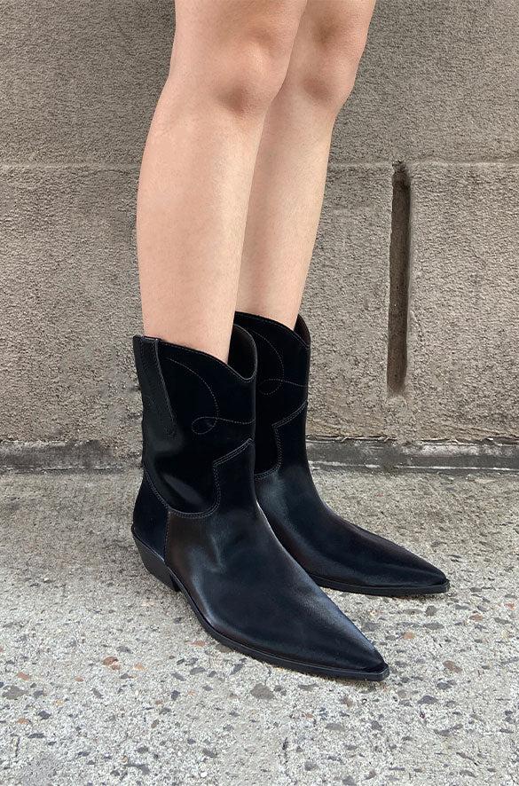 LOW HEEL COWBOY BOOT by OAK + FORT