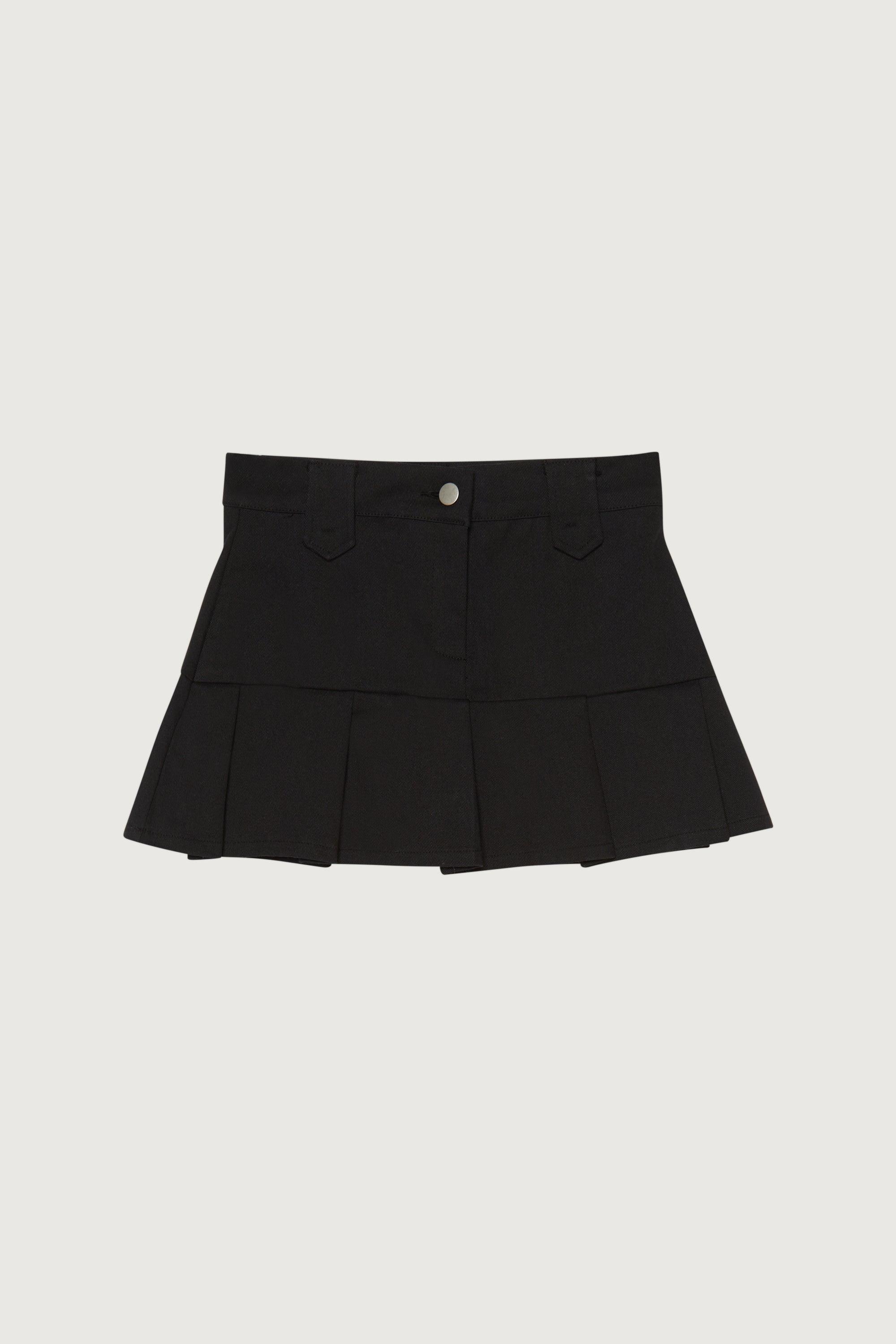 LOW-RISE PLEATED MINI SKIRT by OAK + FORT