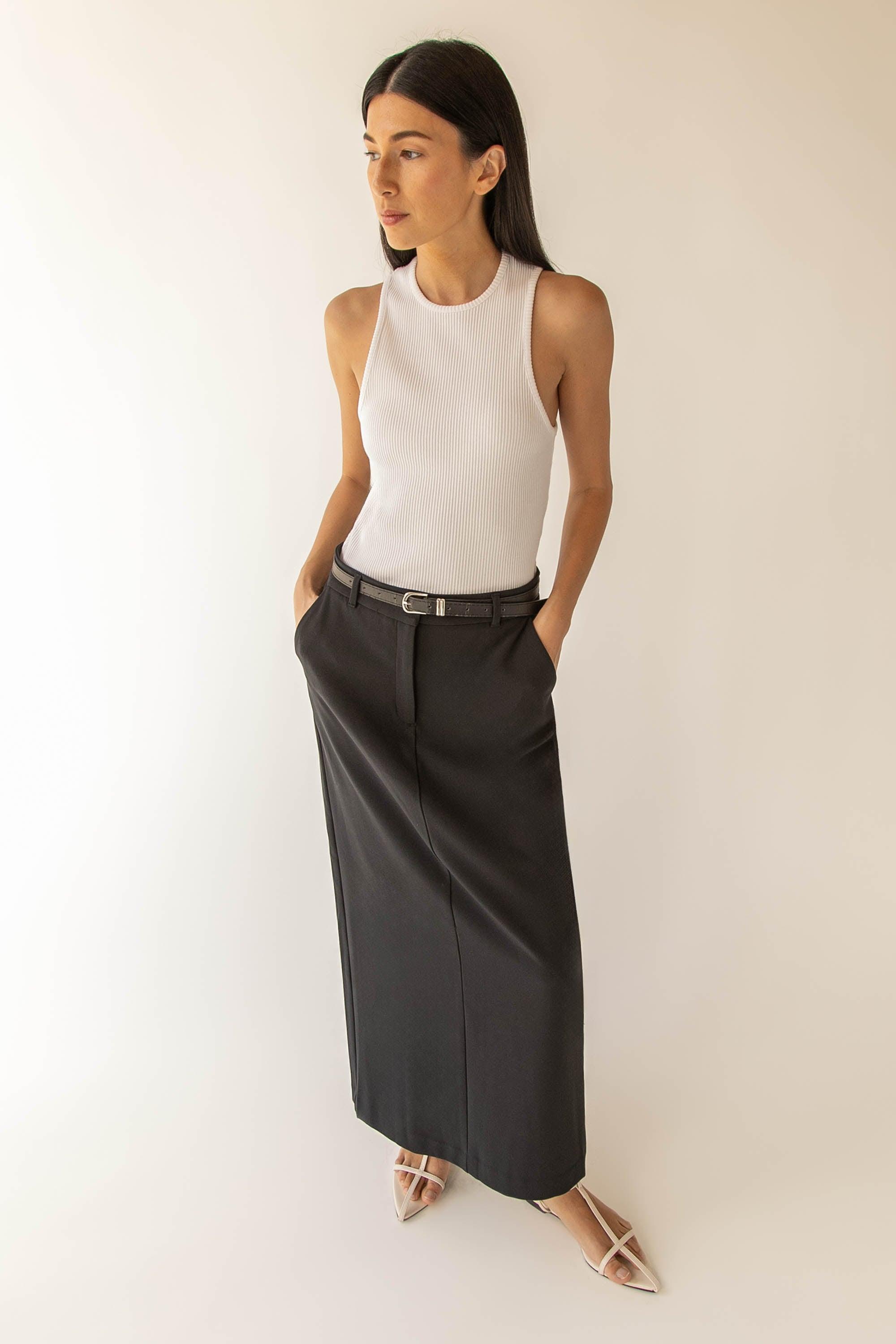 MAXI SUITING SKIRT by OAK + FORT
