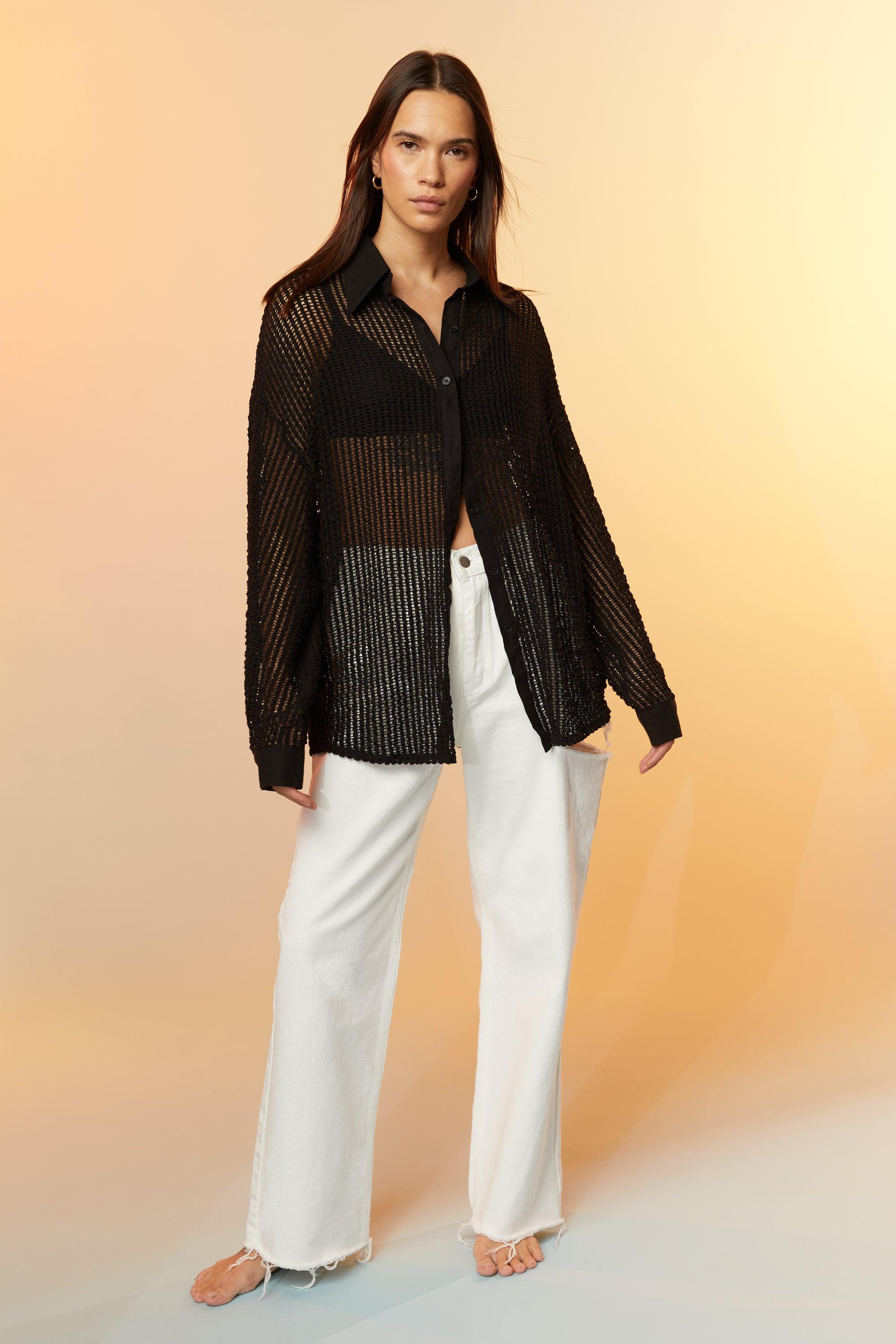 MESH BUTTON UP by OAK + FORT