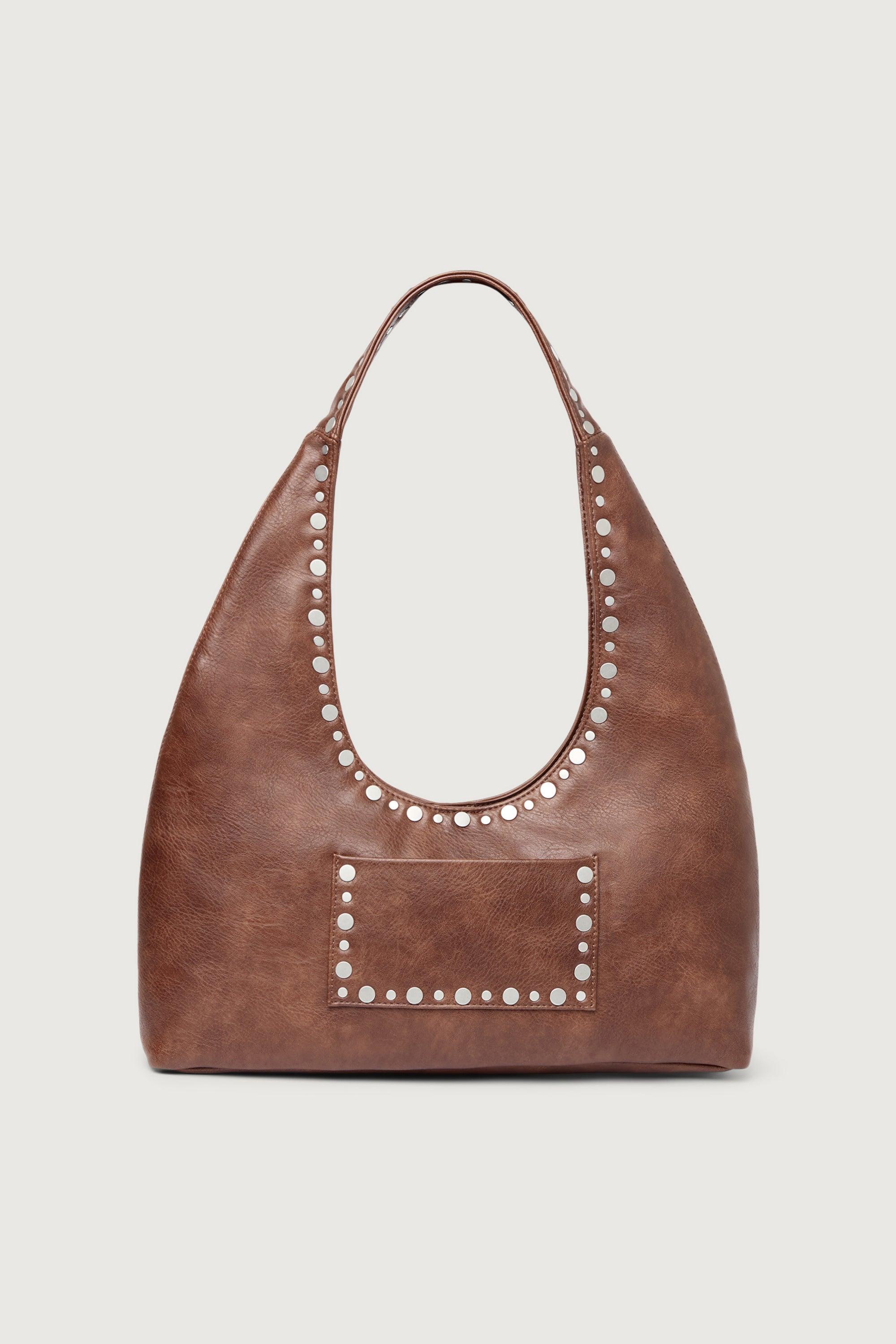 METAL STUDDED SHOULDER BAG by OAK + FORT