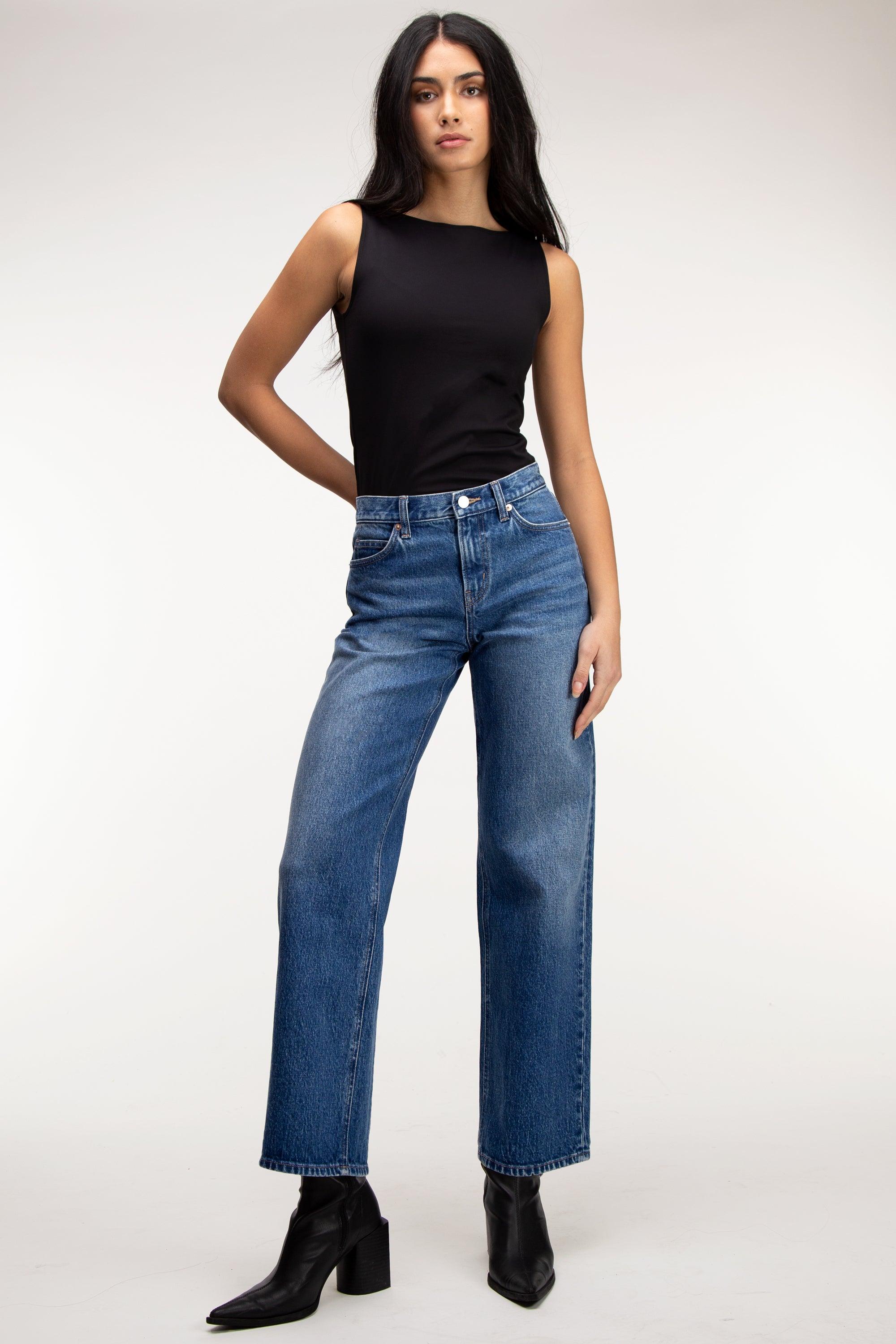 MID-RISE STRAIGHT LEG JEAN by OAK + FORT