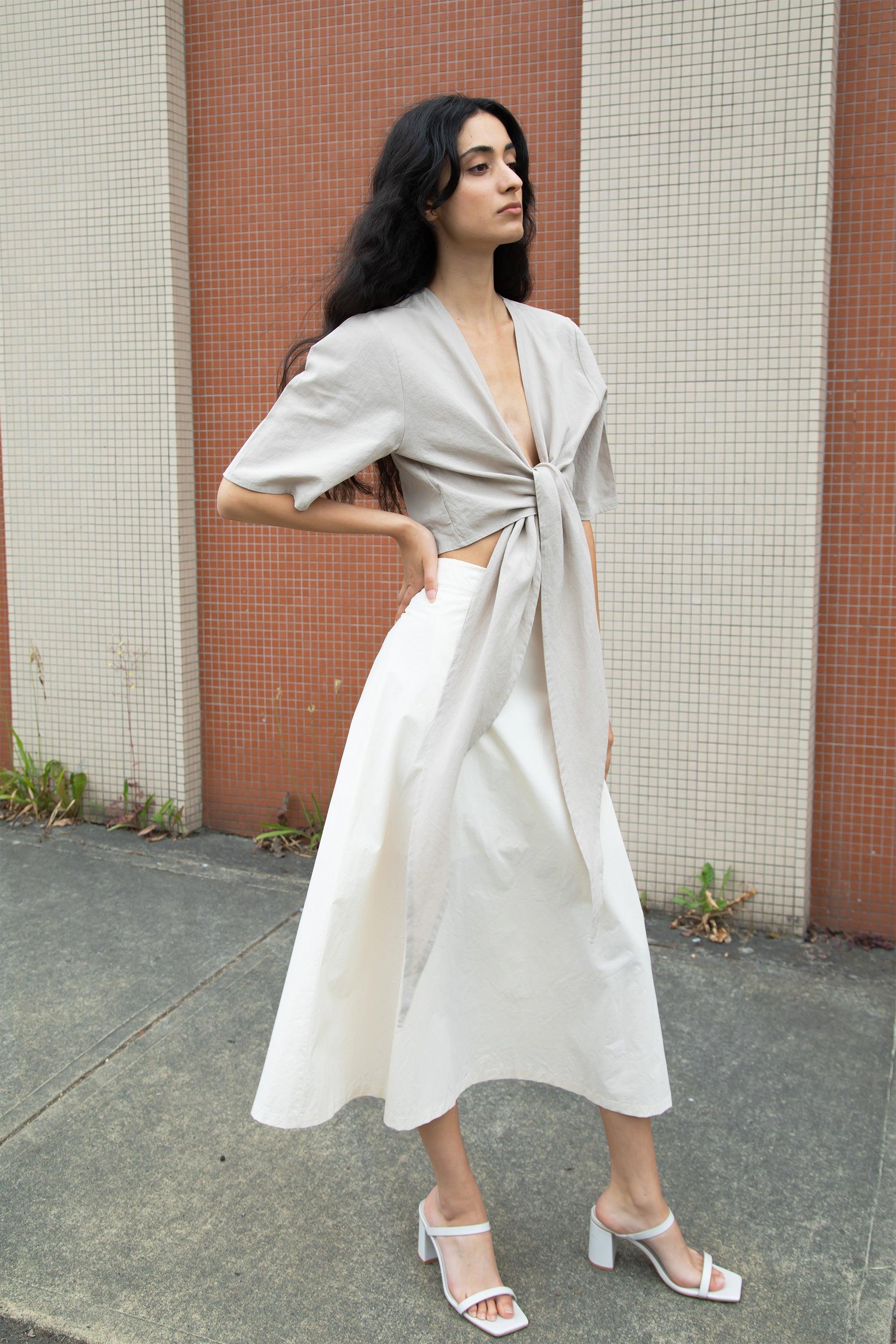 MIDI A-LINE SKIRT by OAK + FORT