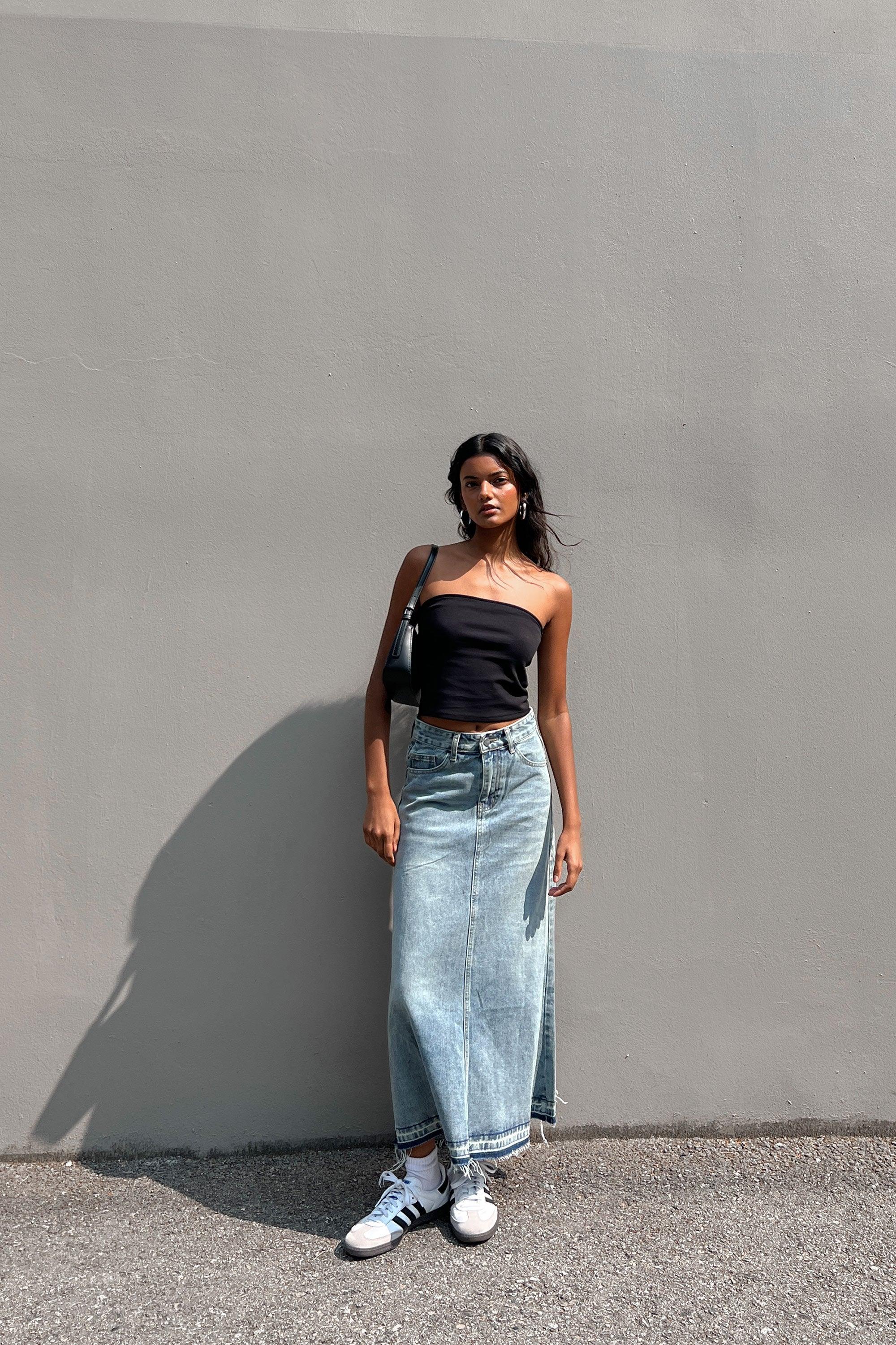 MIDI JEAN SKIRT by OAK + FORT