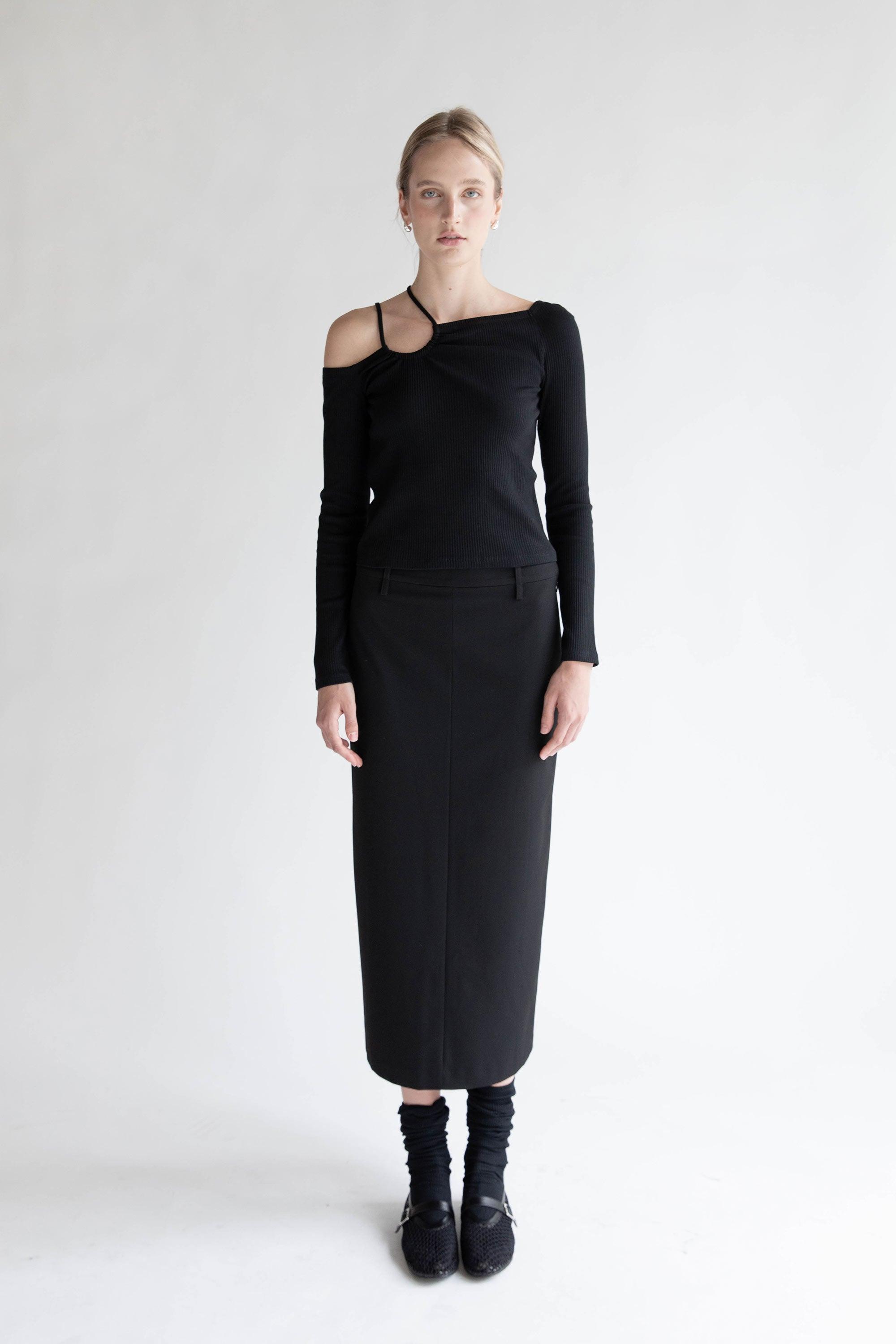 MIDI SUITING SKIRT by OAK + FORT