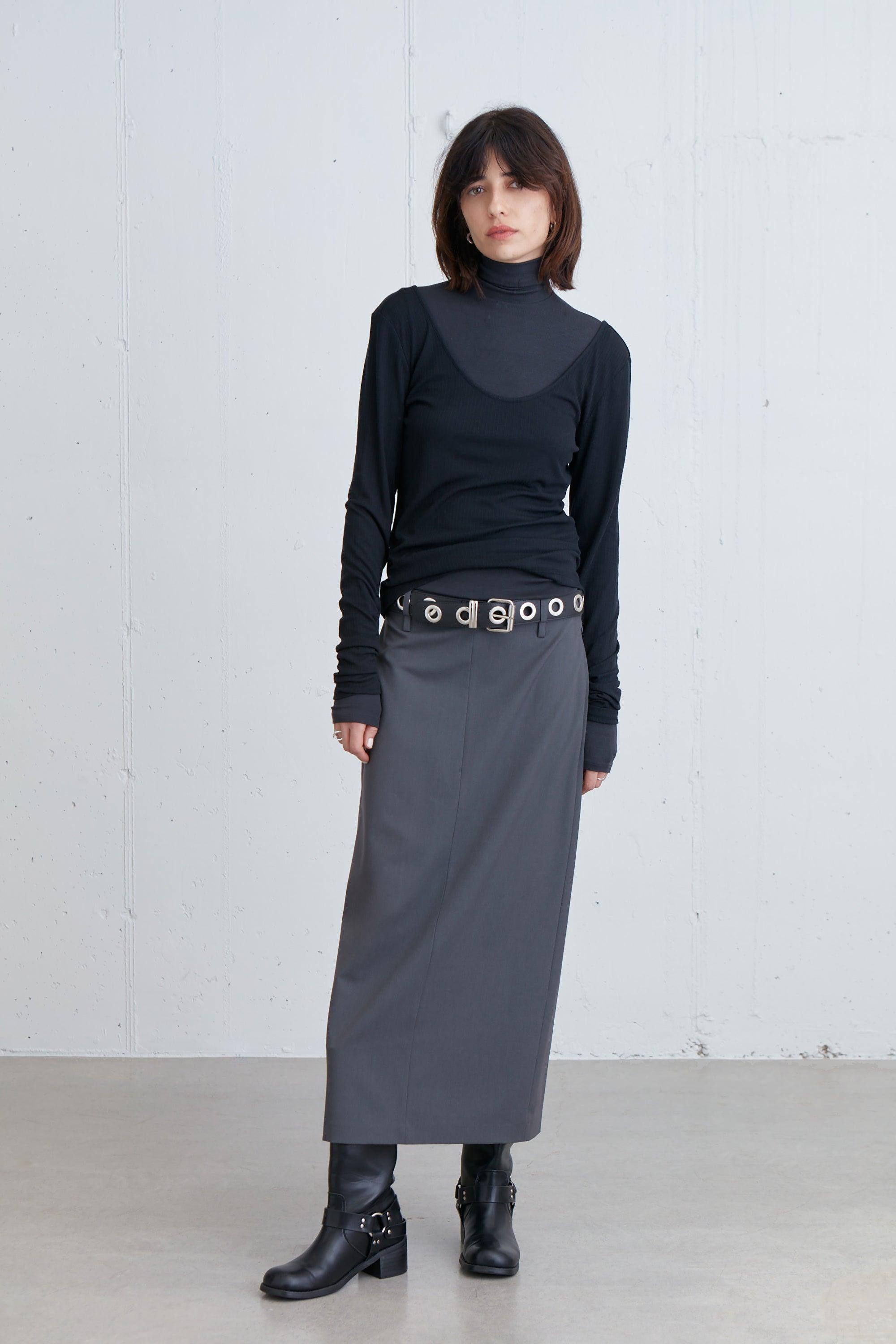 MIDI SUITING SKIRT by OAK + FORT