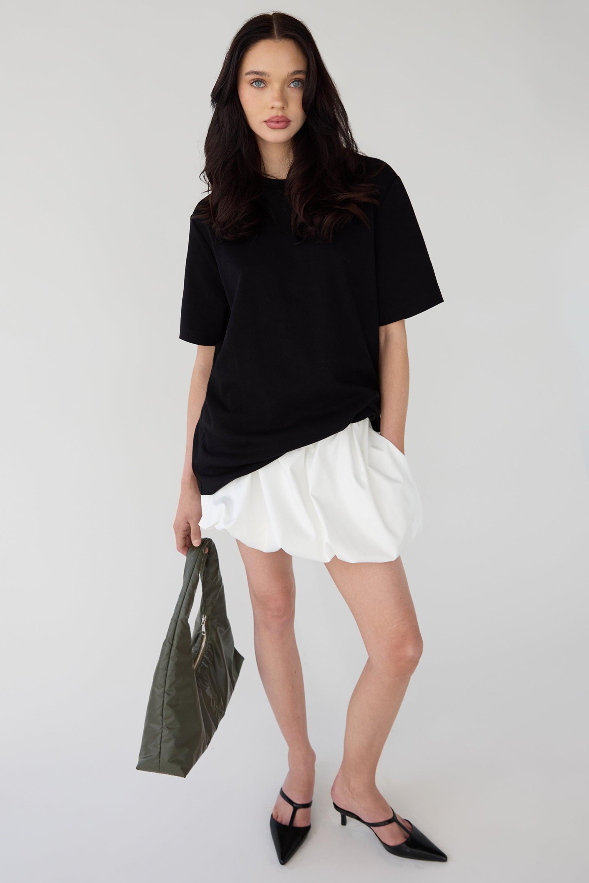 MINI BUBBLE ELASTIC SKIRT by OAK + FORT