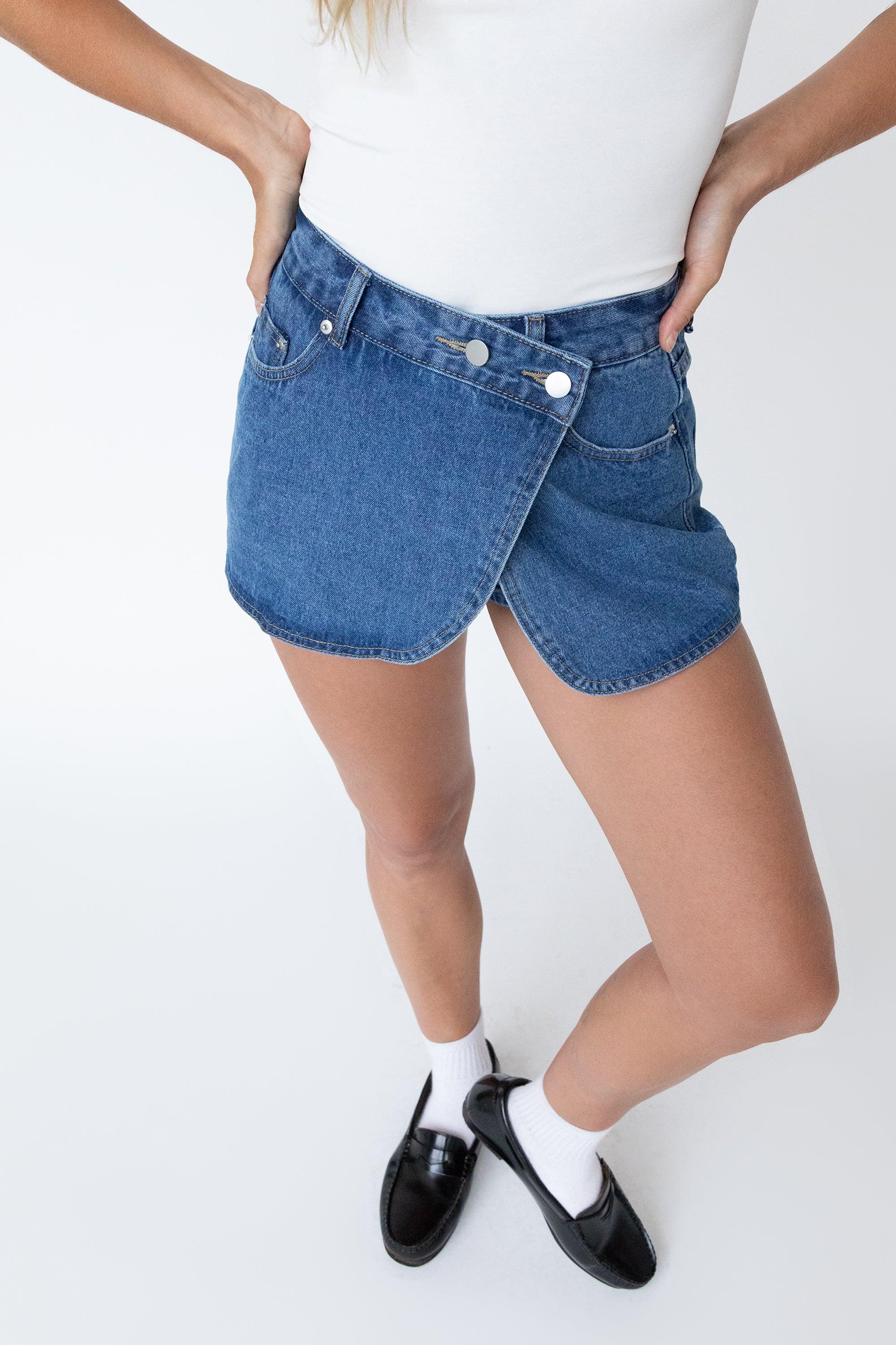 MINI DENIM SKORT by OAK + FORT