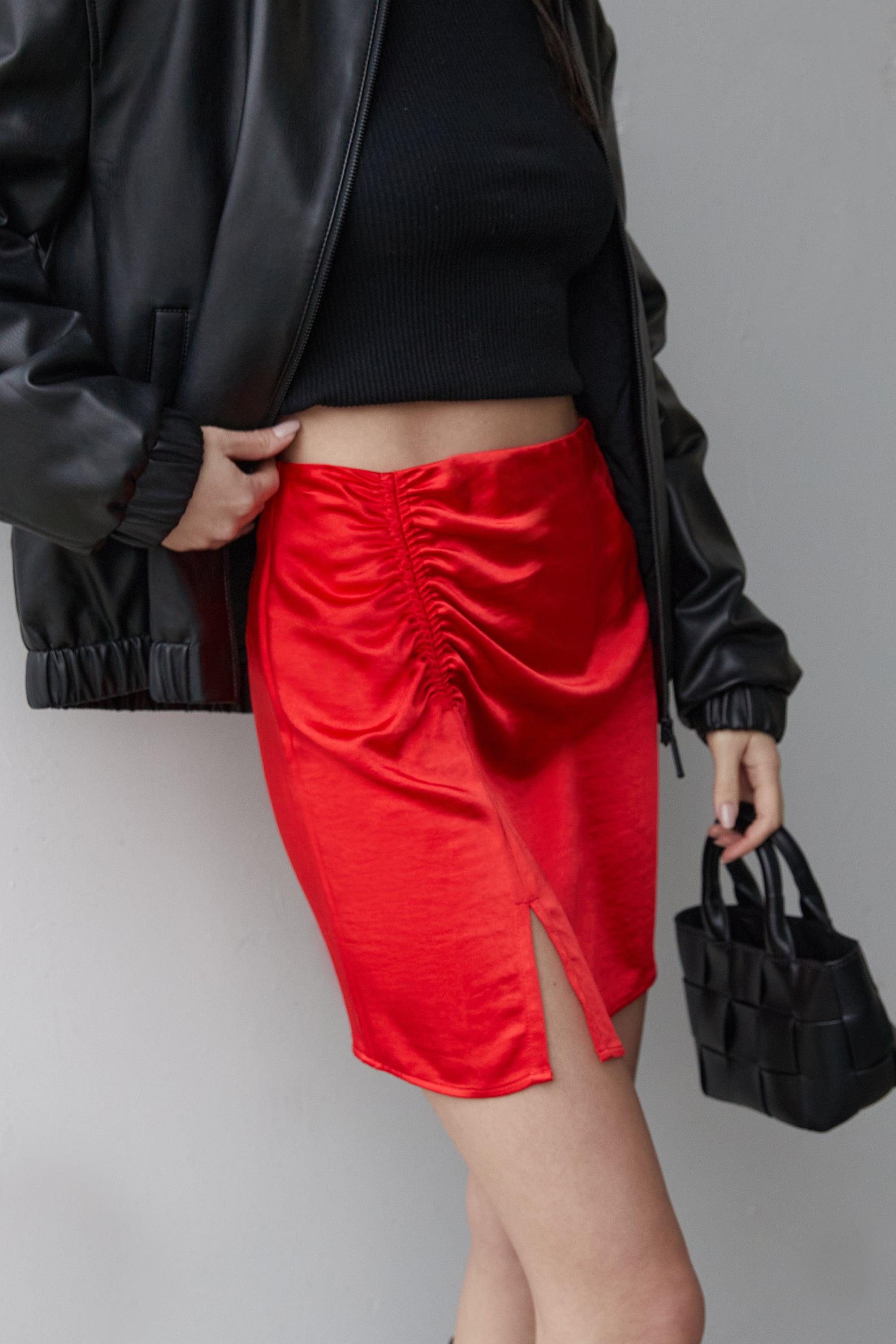 MINI SATIN SKIRT by OAK + FORT