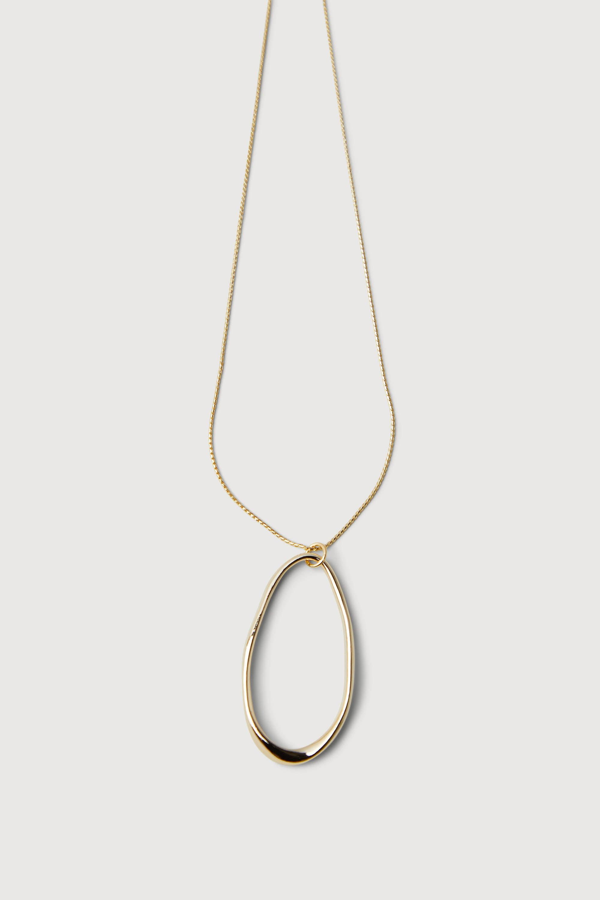 NECKLACE WITH LARGE PENDANT by OAK + FORT