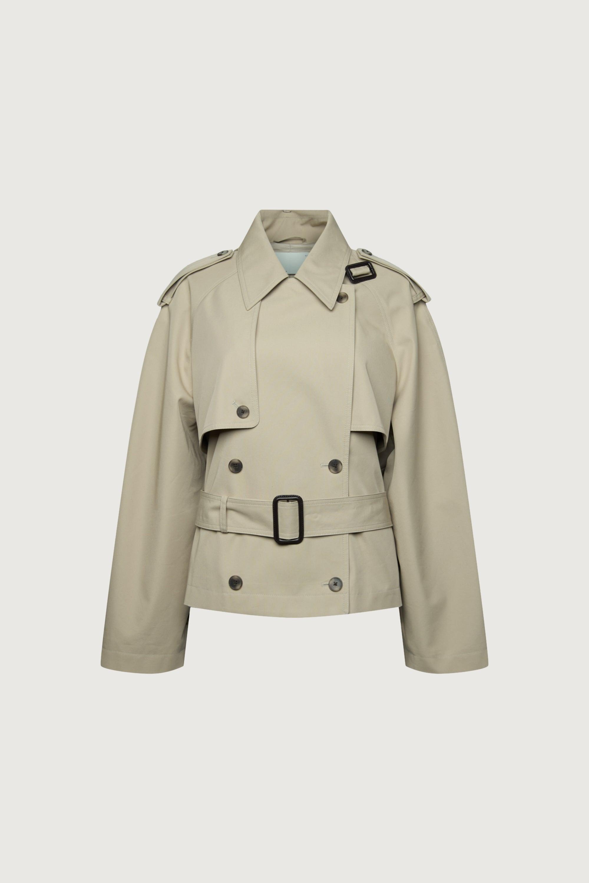 NEW SHORT BELTED TRENCH COAT by OAK + FORT