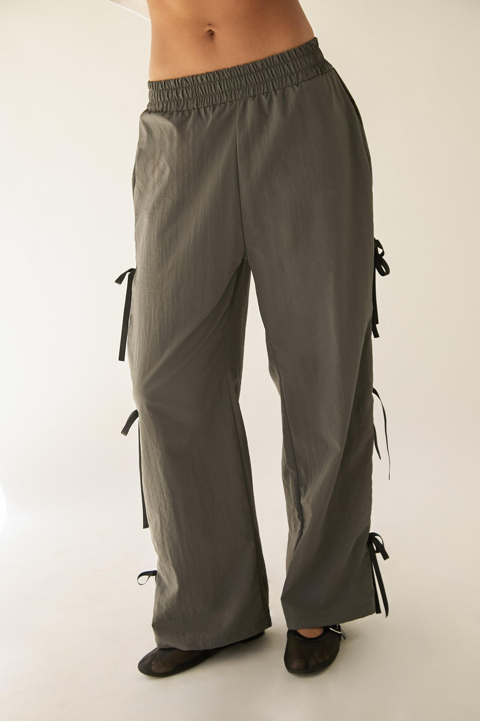 NYLON PANTS WITH BOWS by OAK + FORT