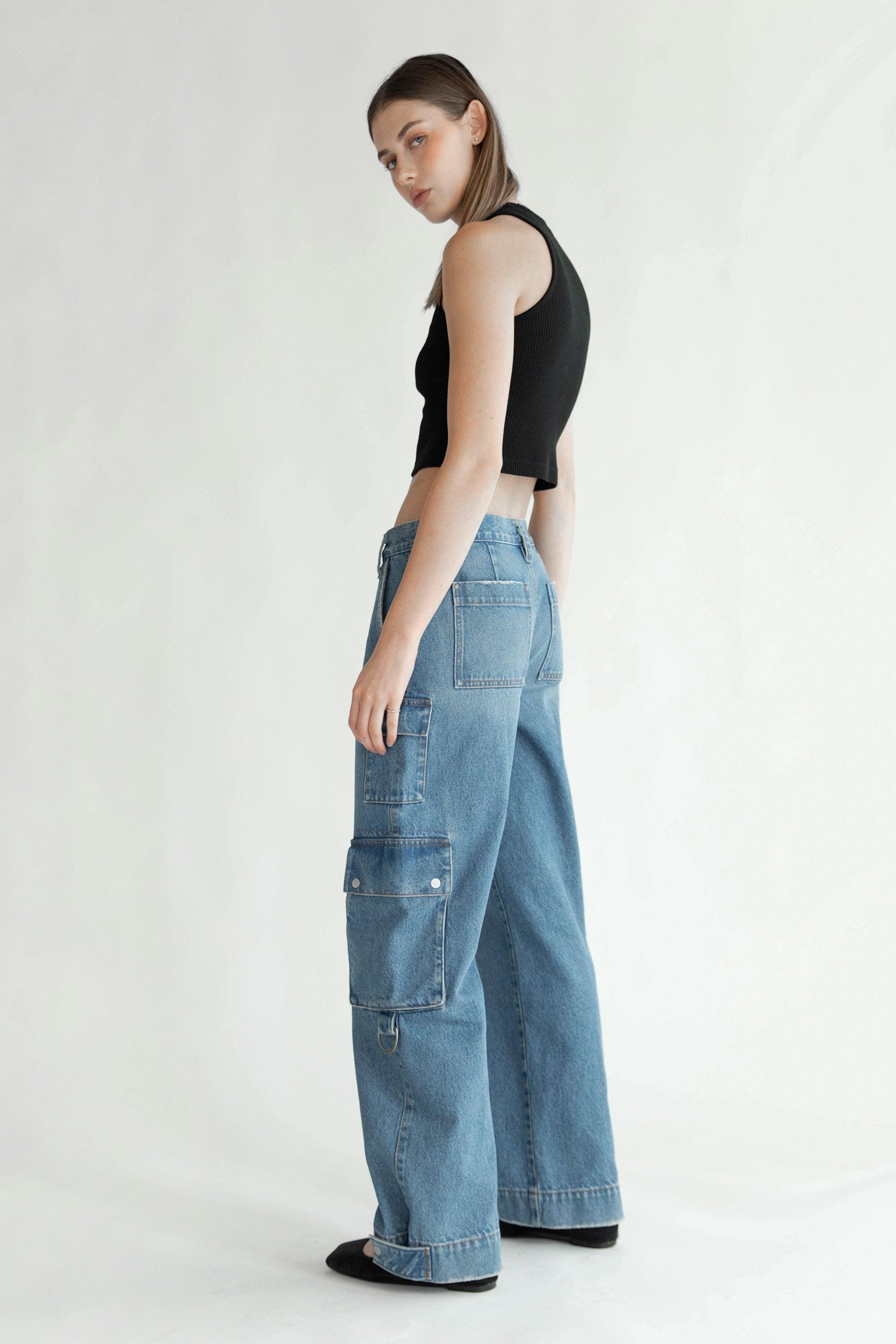 OAK 02 RELAXED MID-RISE CARGO JEAN by OAK + FORT