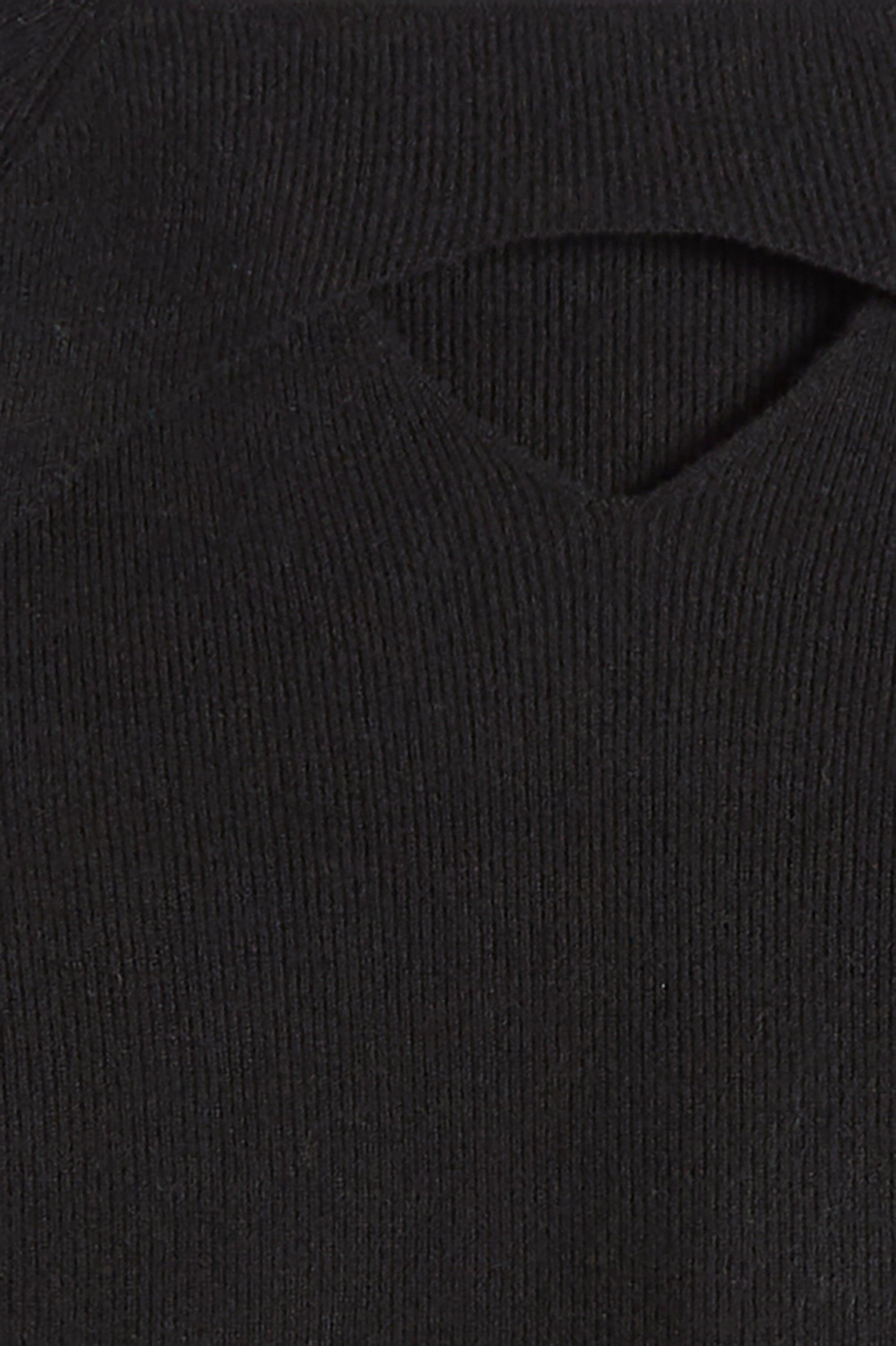 OFF SHOULDER SWEATER WITH CUTOUT by OAK + FORT