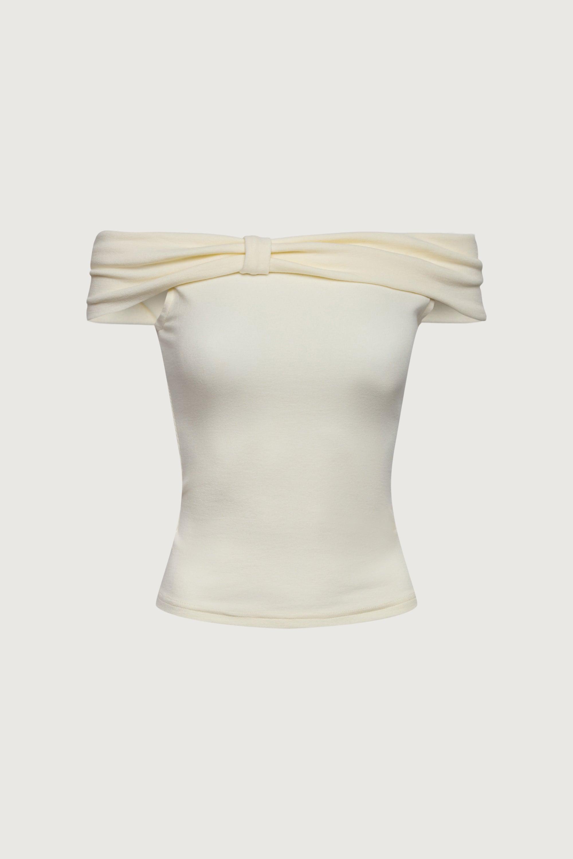 OFF THE SHOULDER BOW TOP by OAK + FORT
