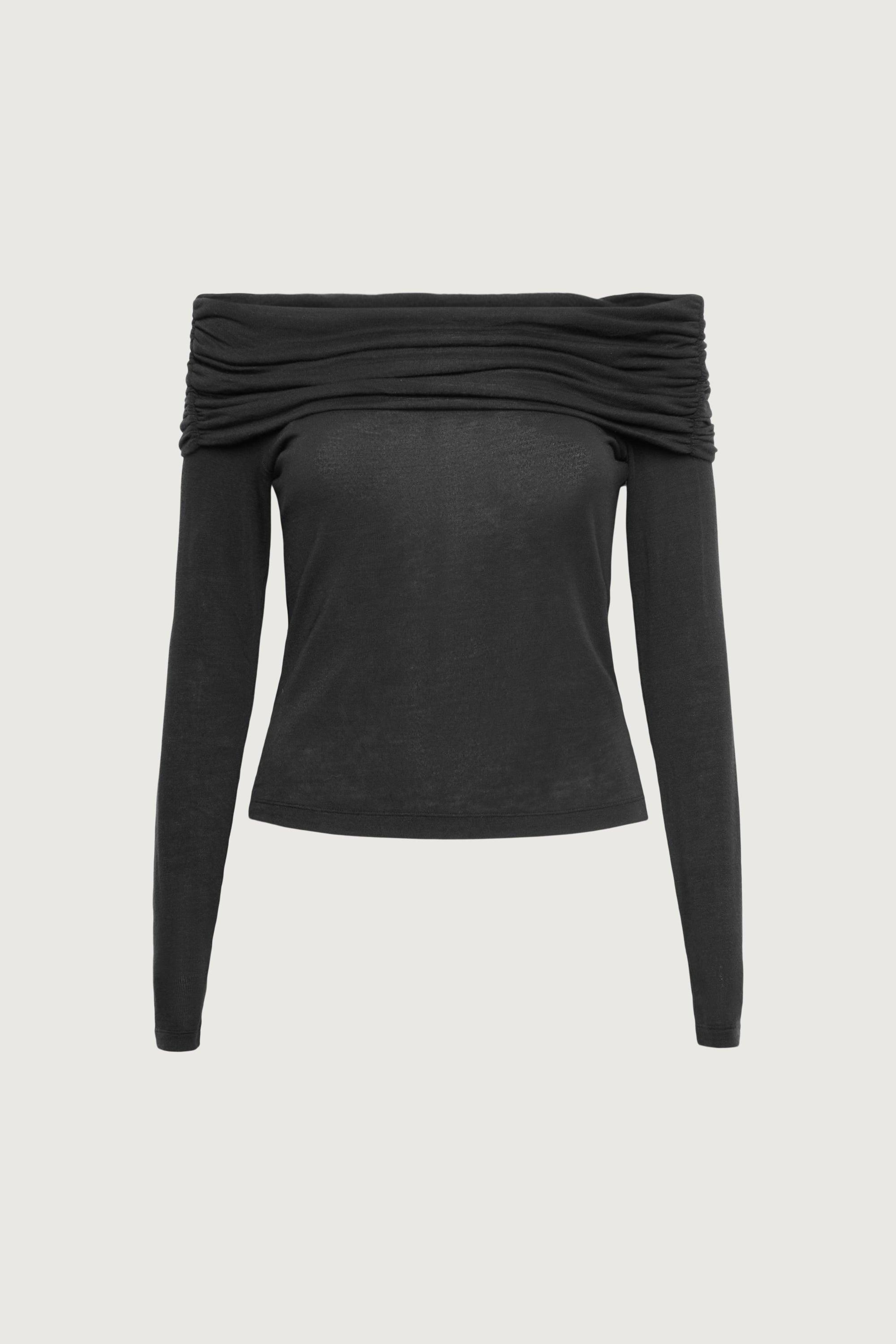 OFF THE SHOULDER LONG SLEEVE TOP by OAK + FORT