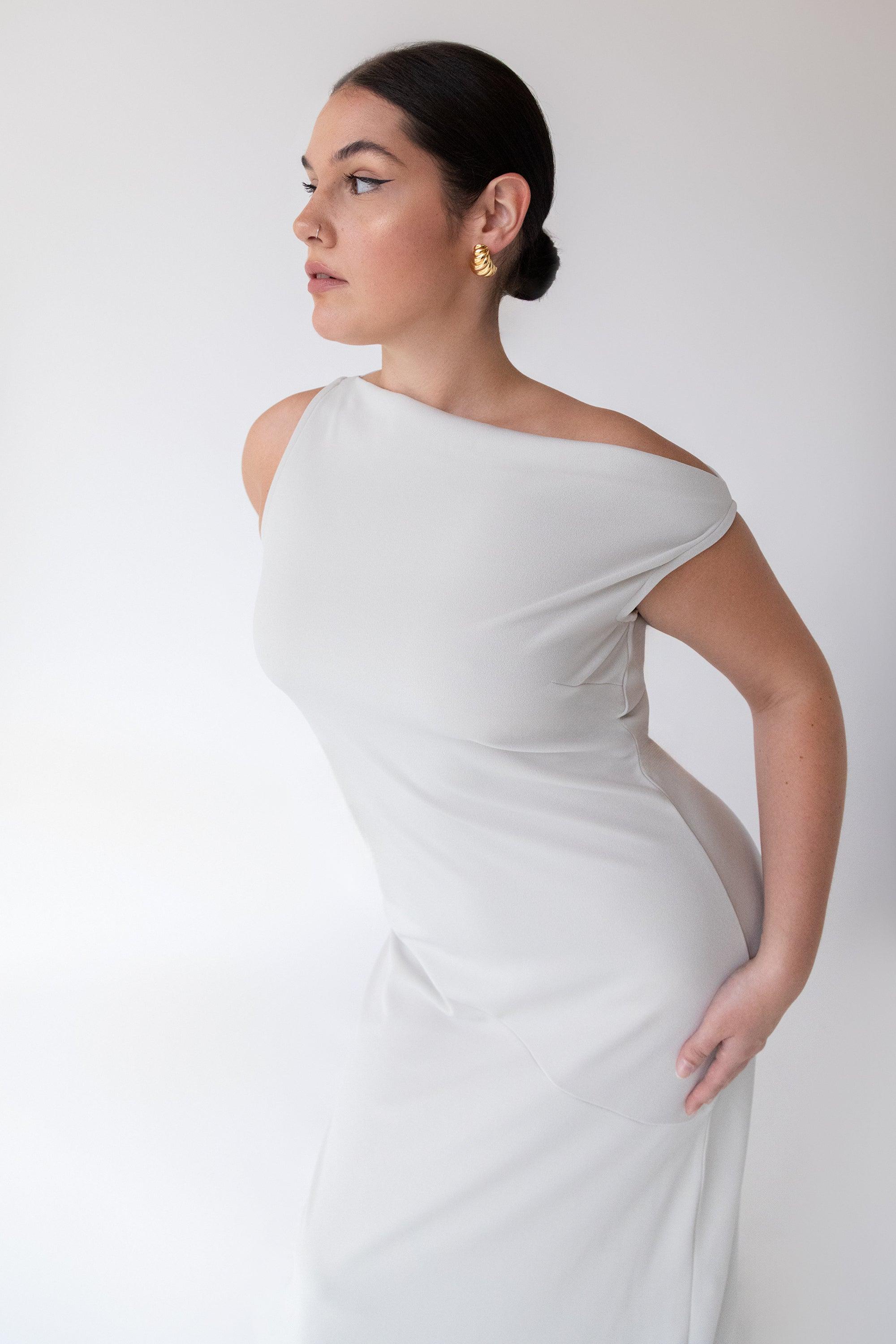 OFF THE SHOULDER MAXI DRESS by OAK + FORT