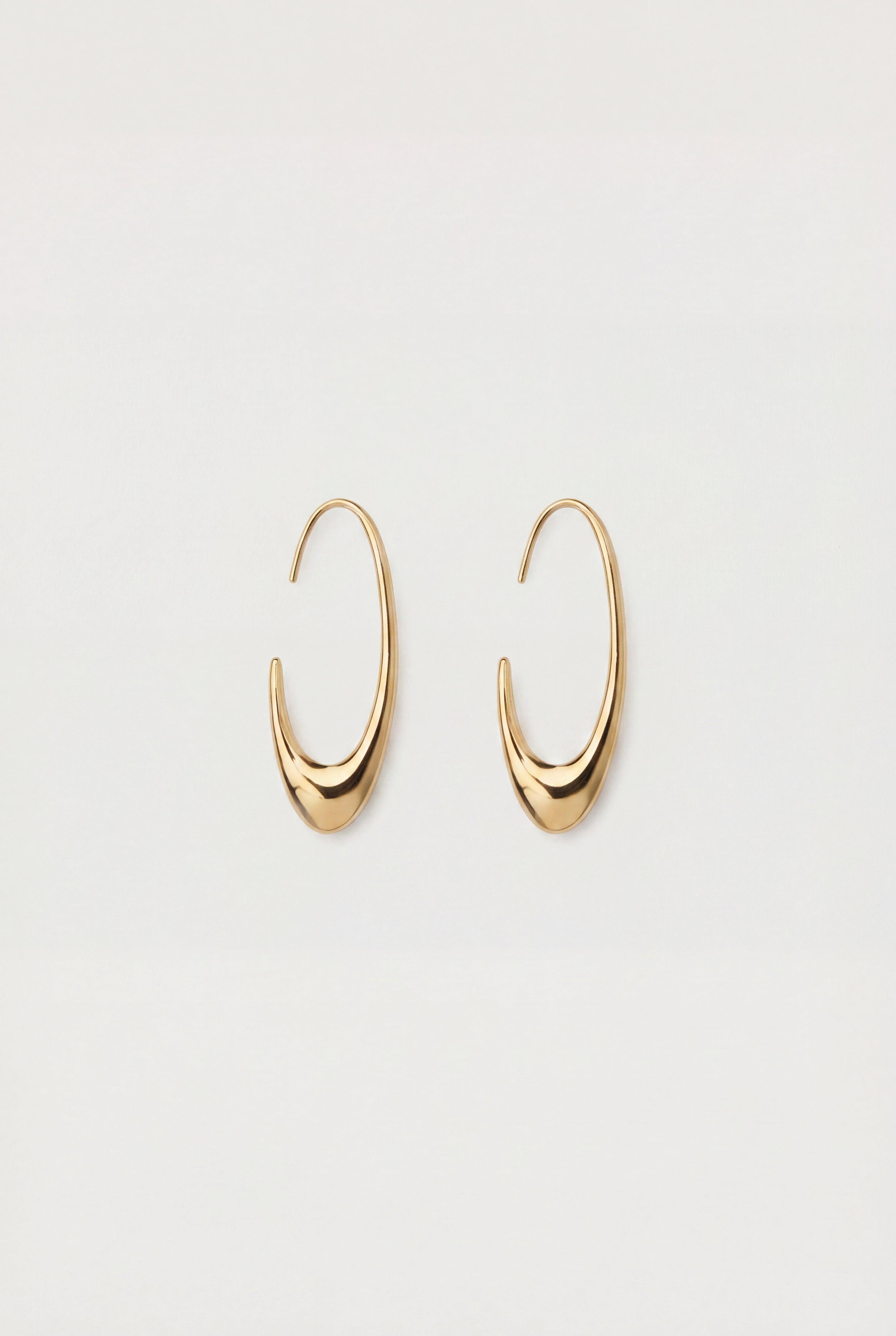 OVAL HOOP EARRING by OAK + FORT