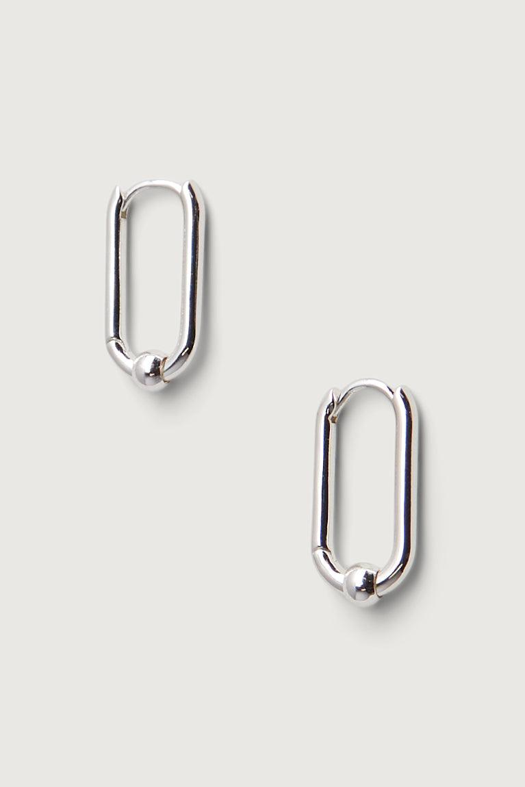 OVAL HOOPS WITH PENDANT by OAK + FORT
