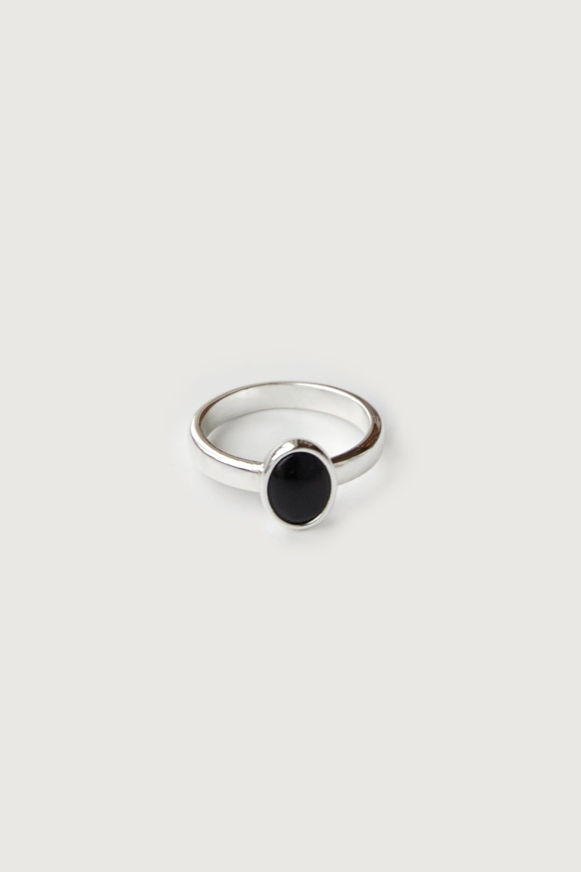 OVAL STONE RING by OAK + FORT