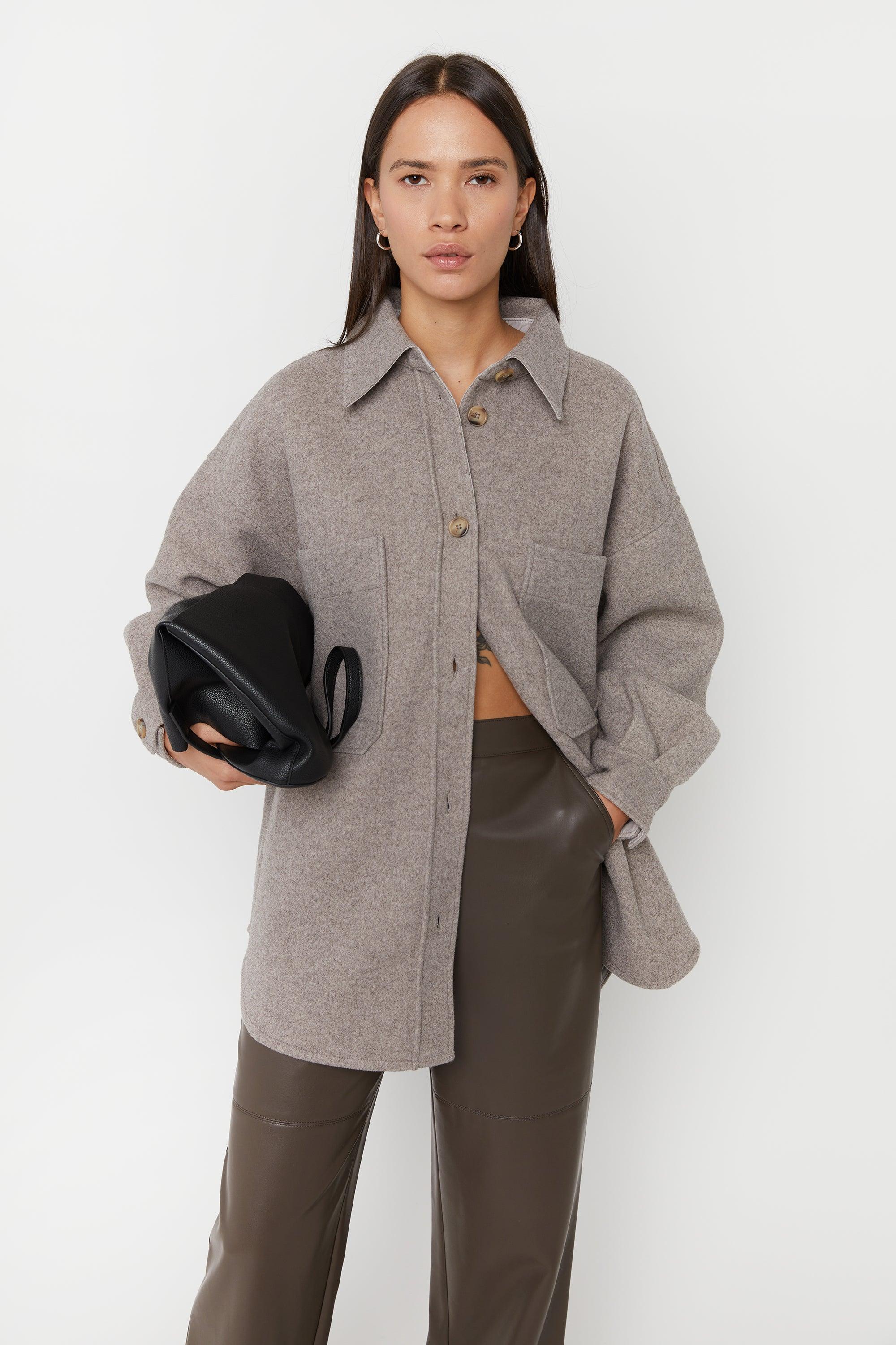 OVERSIZED BLANKET SHIRT JACKET by OAK + FORT