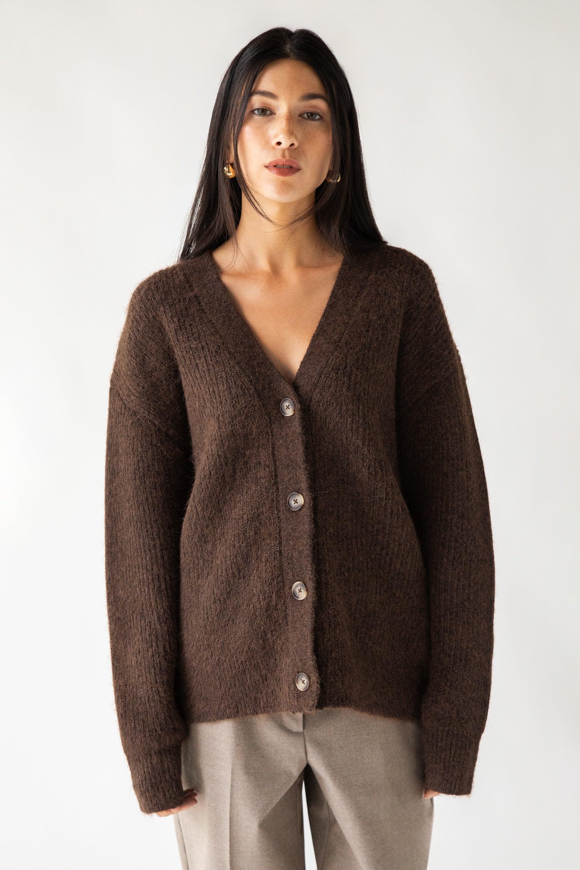 OVERSIZED BUTTON FRONT CARDIGAN by OAK + FORT