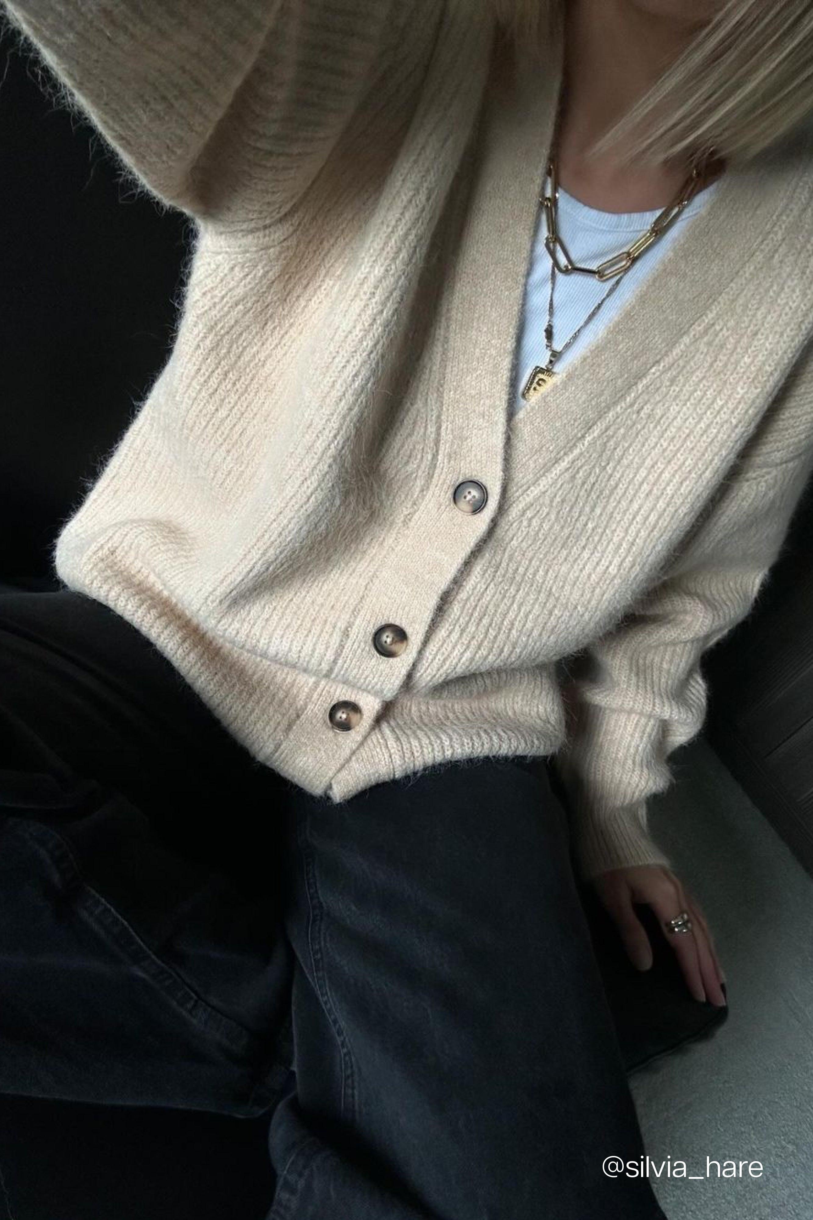 OVERSIZED BUTTON FRONT CARDIGAN by OAK + FORT