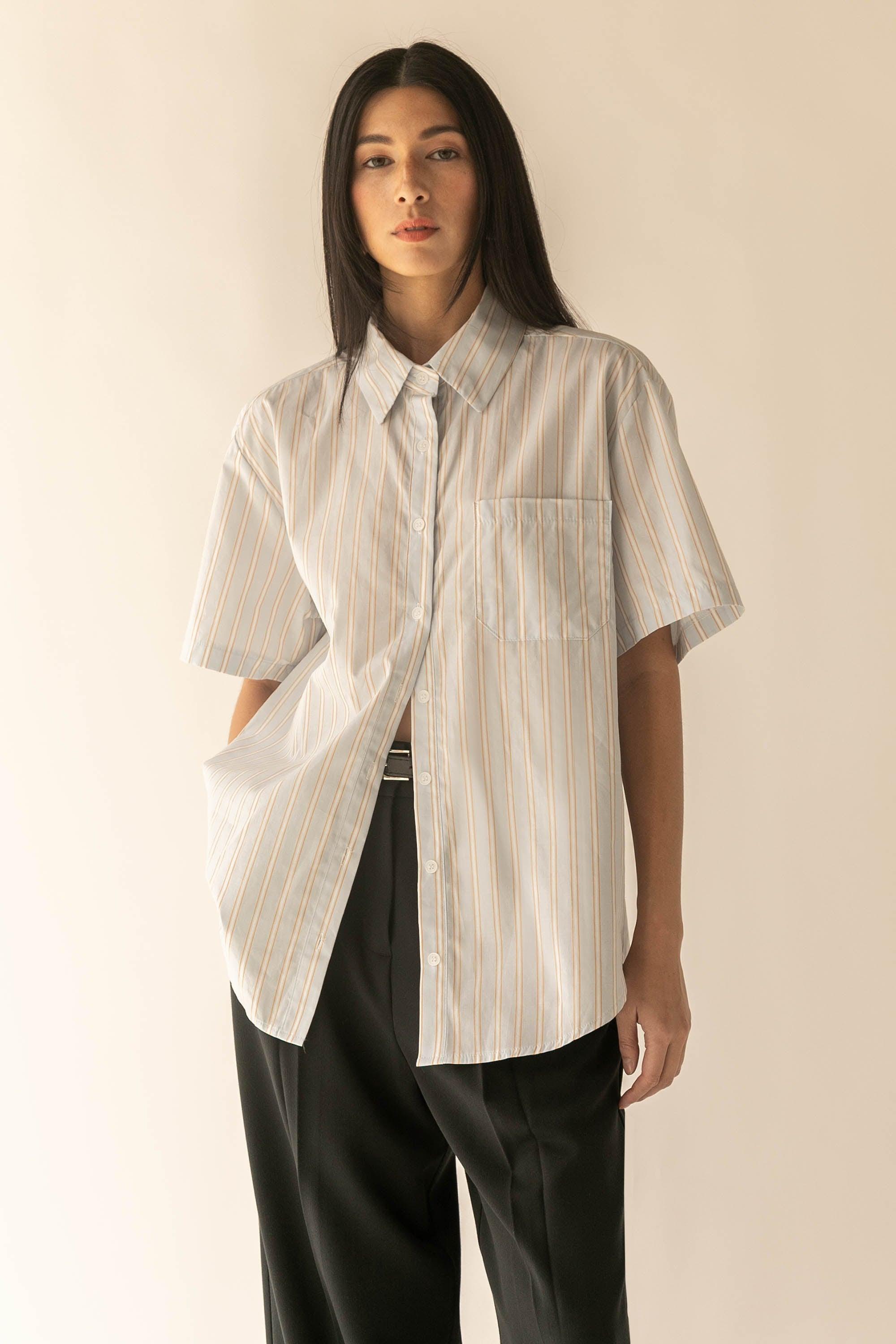 OVERSIZED BUTTON UP SHIRT by OAK + FORT