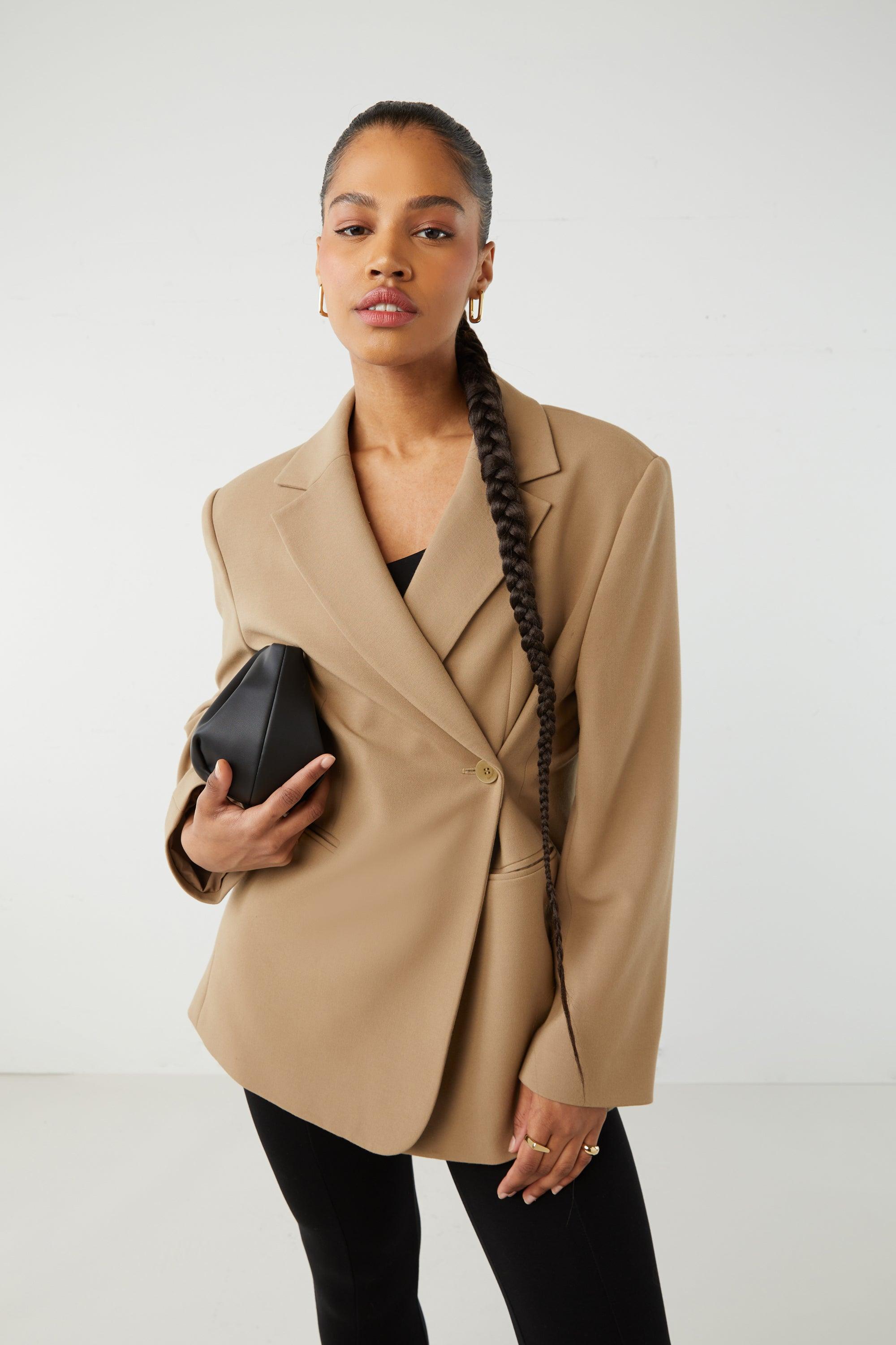 OVERSIZED CROSSOVER BLAZER by OAK + FORT