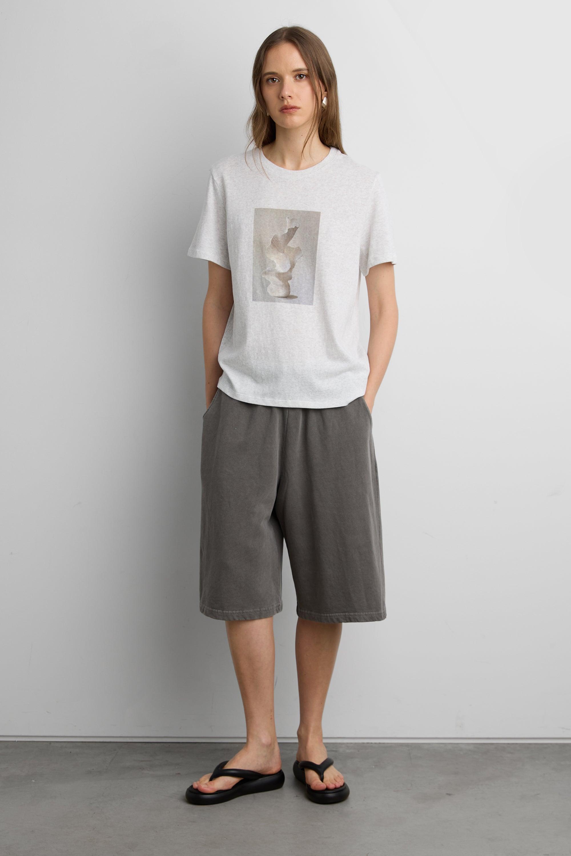 OVERSIZED GRAPHIC CREWNECK T-SHIRT by OAK + FORT