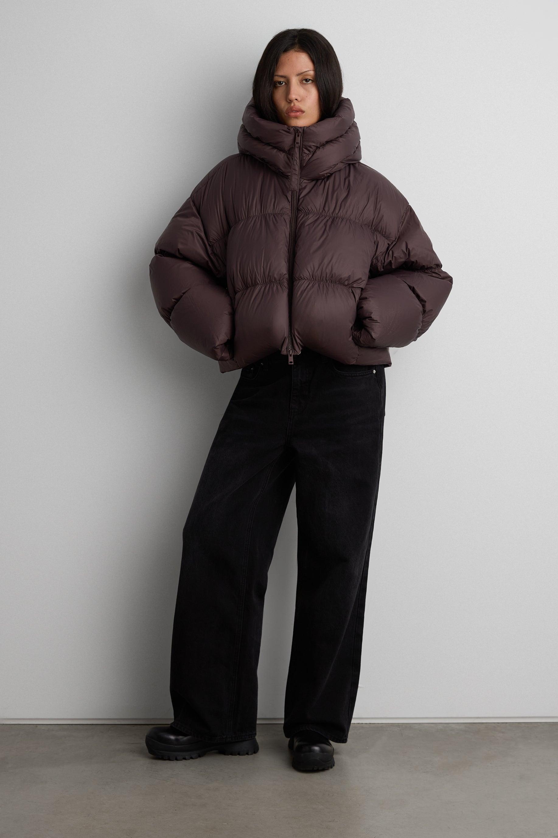 OVERSIZED HOODED DOWN FILL PUFFER JACKET by OAK + FORT