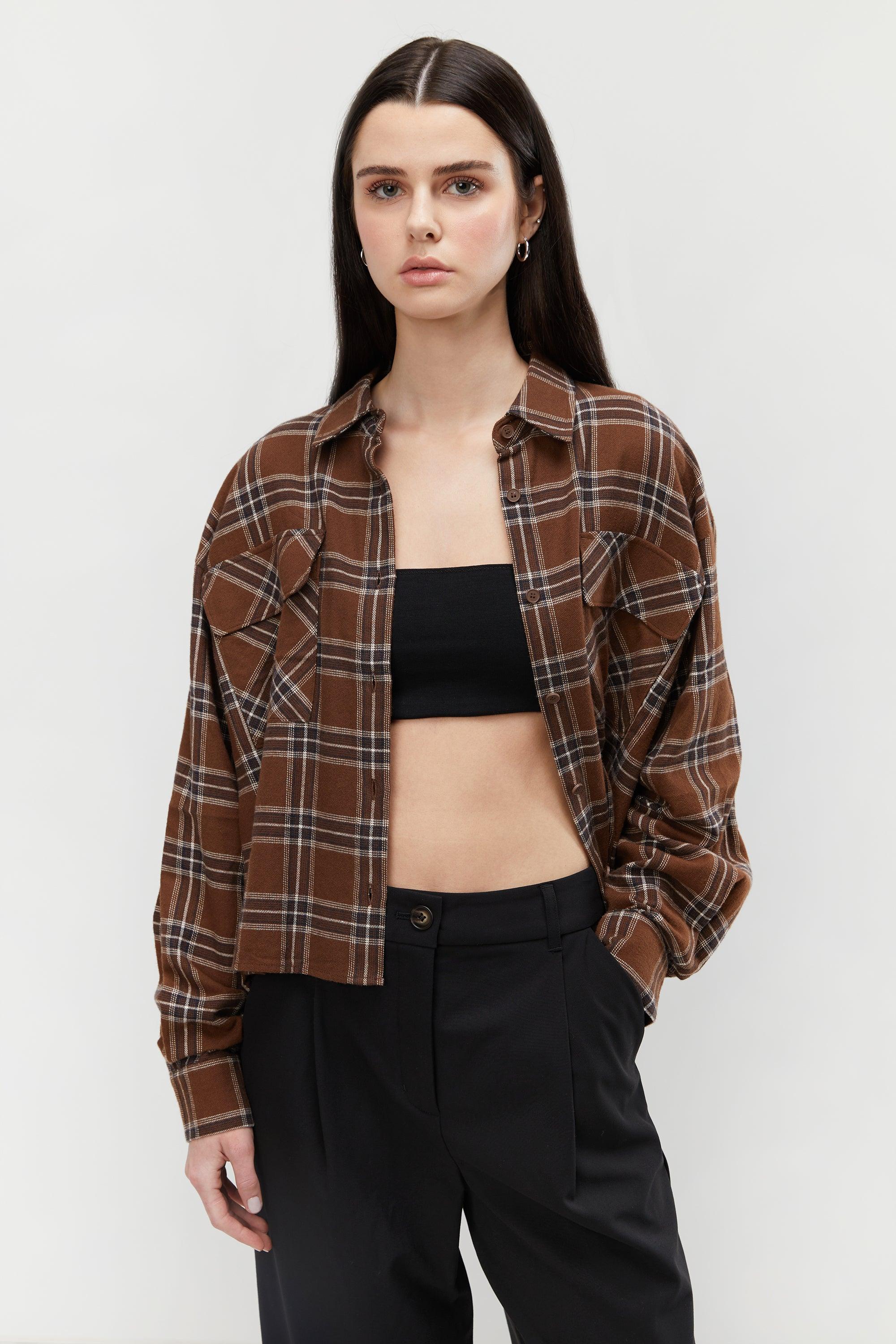 OVERSIZED PLAID SHIRT by OAK + FORT
