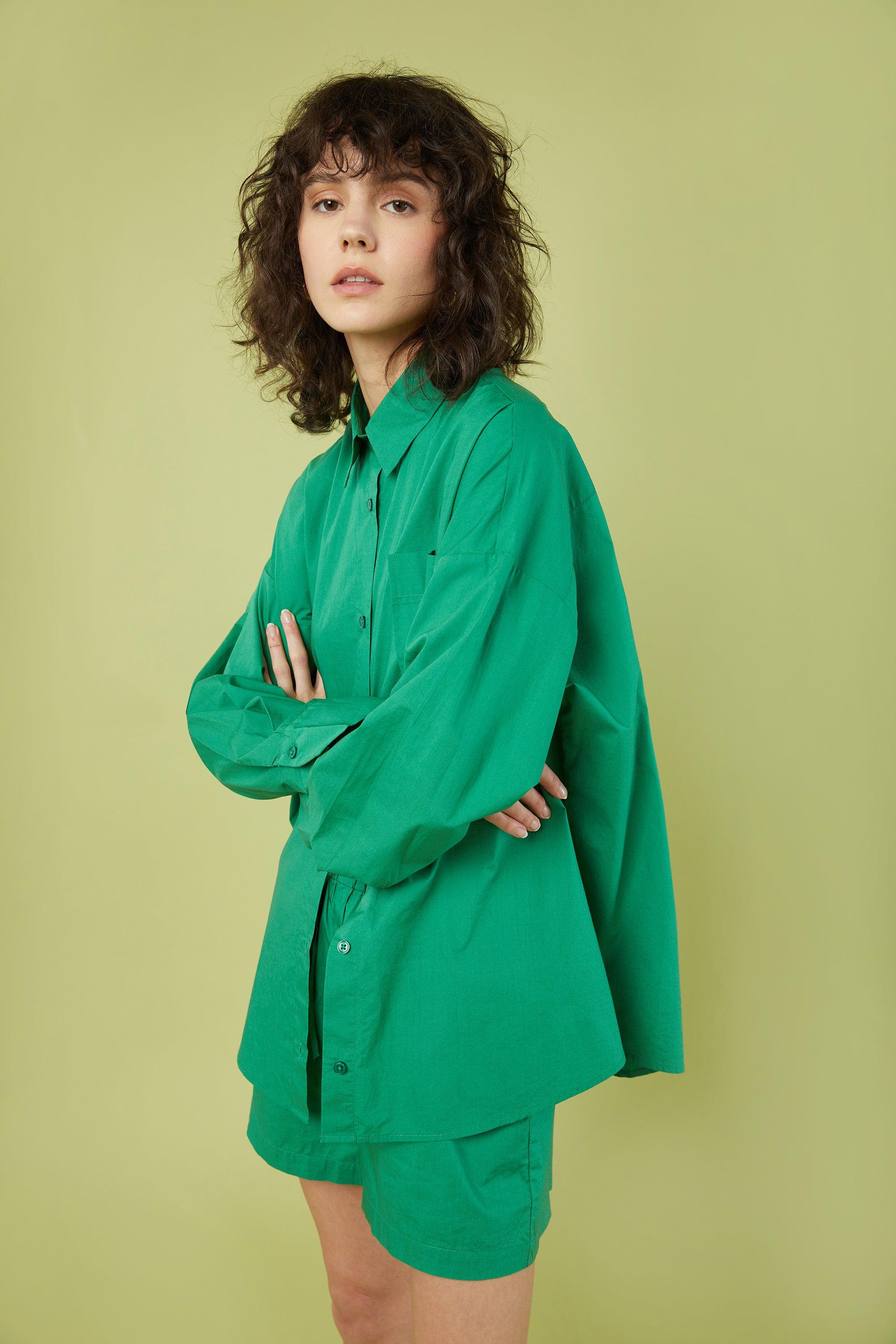 OVERSIZED POPLIN SHIRT by OAK + FORT