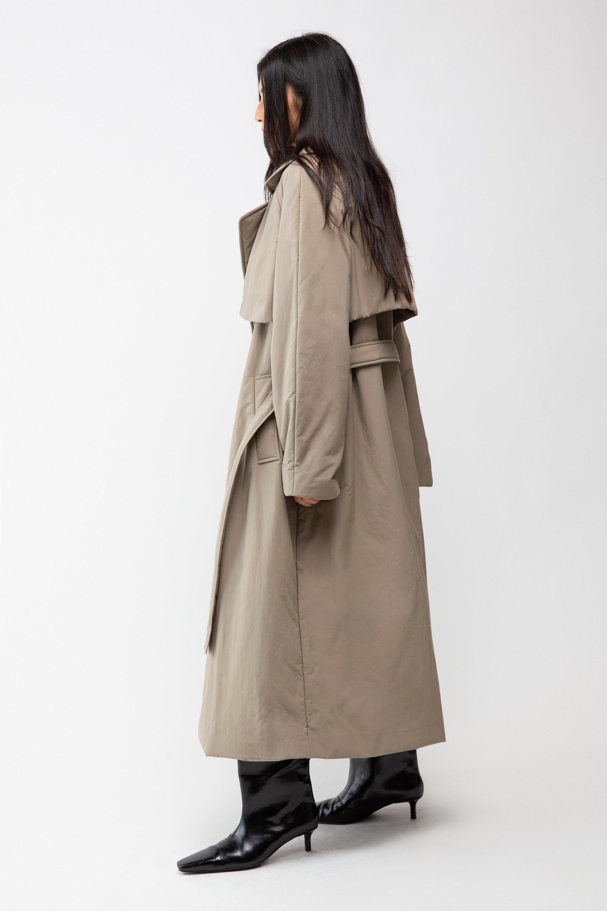 OVERSIZED PUFFER TRENCH COAT by OAK + FORT